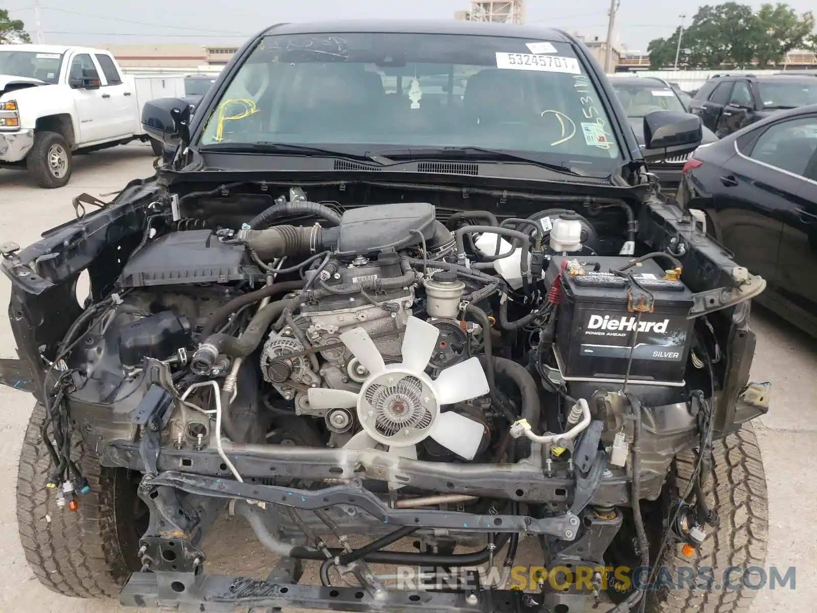 7 Photograph of a damaged car 5TFAX5GN0KX138050 TOYOTA TACOMA 2019