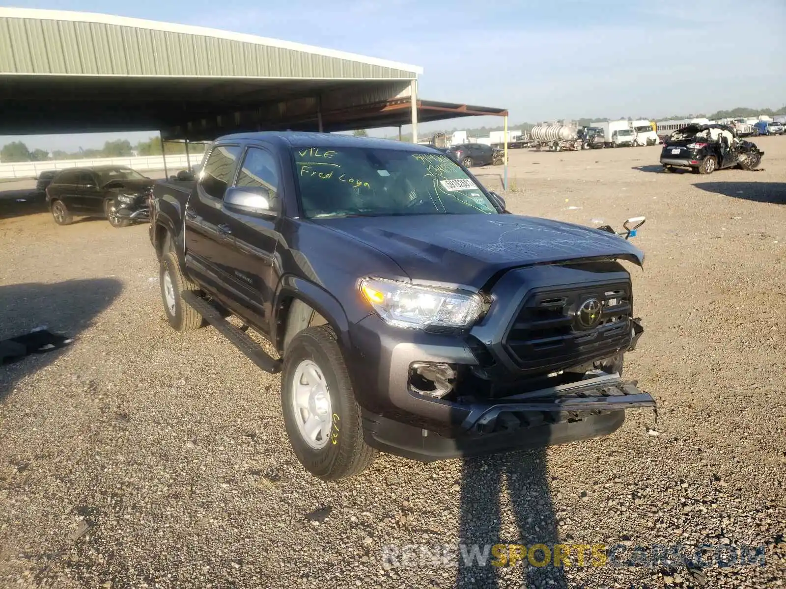 1 Photograph of a damaged car 5TFAX5GN0KX139182 TOYOTA TACOMA 2019