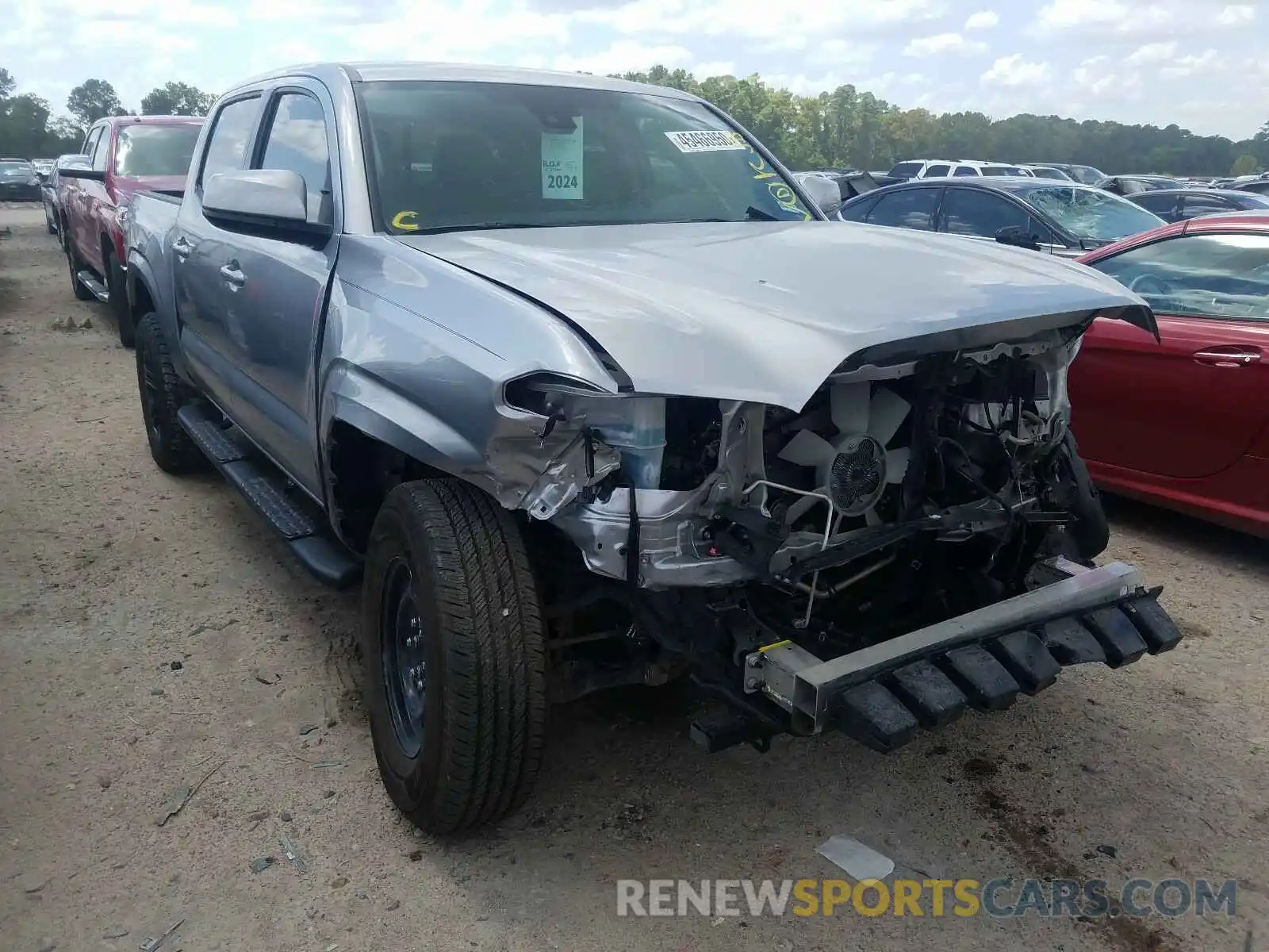 1 Photograph of a damaged car 5TFAX5GN0KX140302 TOYOTA TACOMA 2019