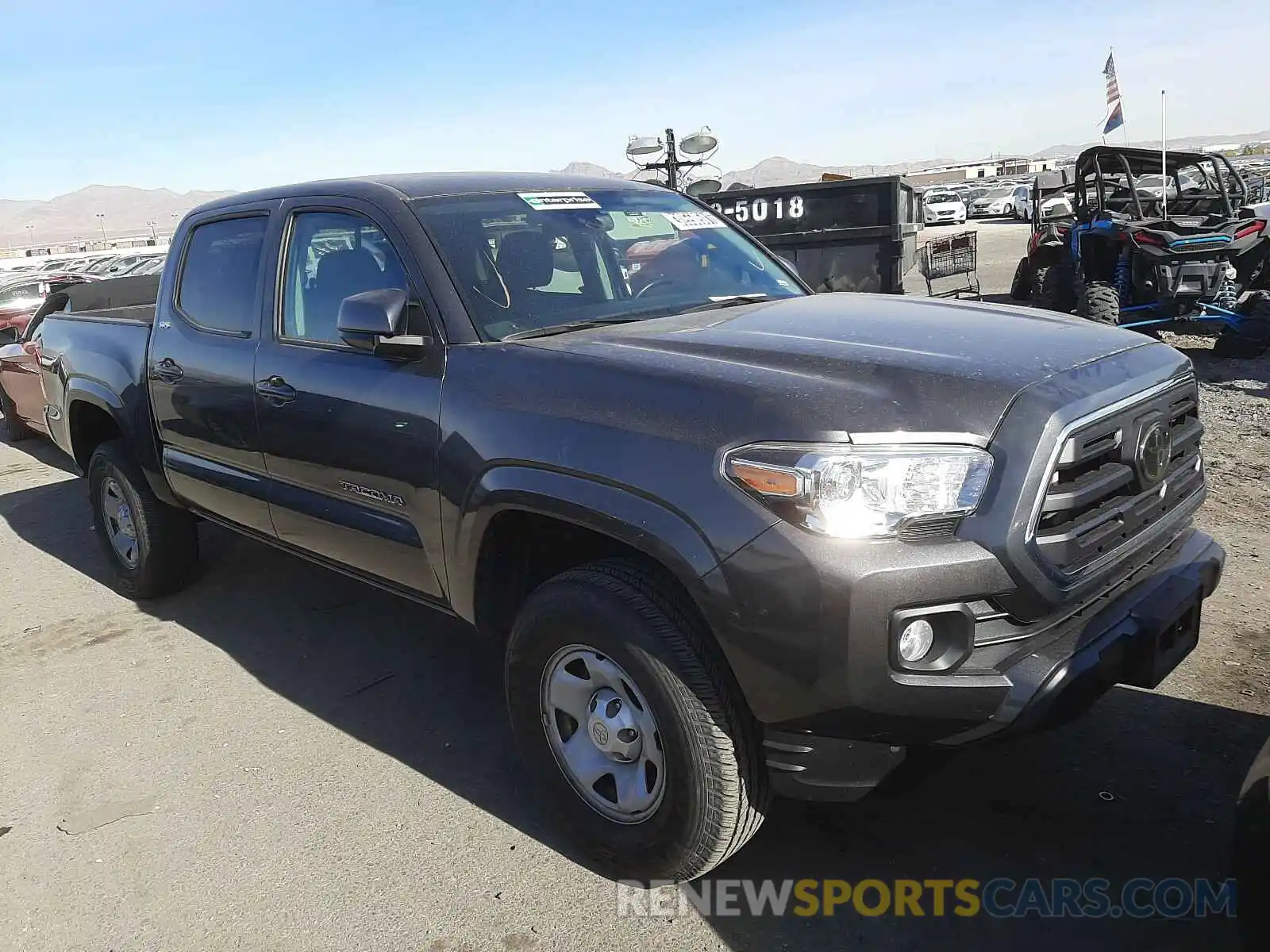 1 Photograph of a damaged car 5TFAX5GN0KX143197 TOYOTA TACOMA 2019