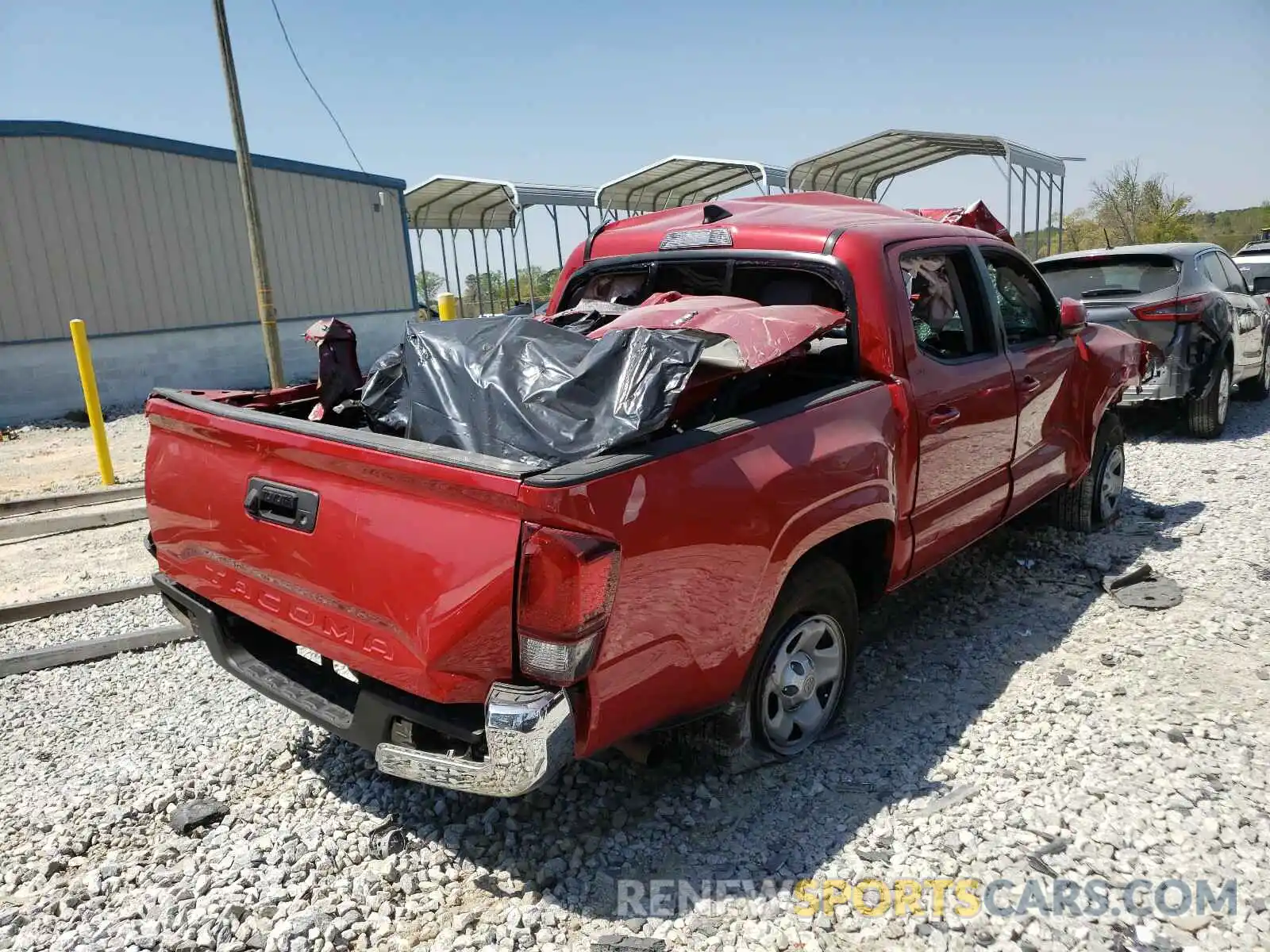 4 Photograph of a damaged car 5TFAX5GN0KX146620 TOYOTA TACOMA 2019