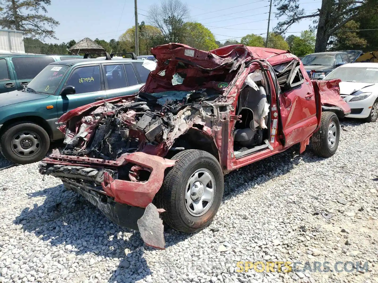 9 Photograph of a damaged car 5TFAX5GN0KX146620 TOYOTA TACOMA 2019