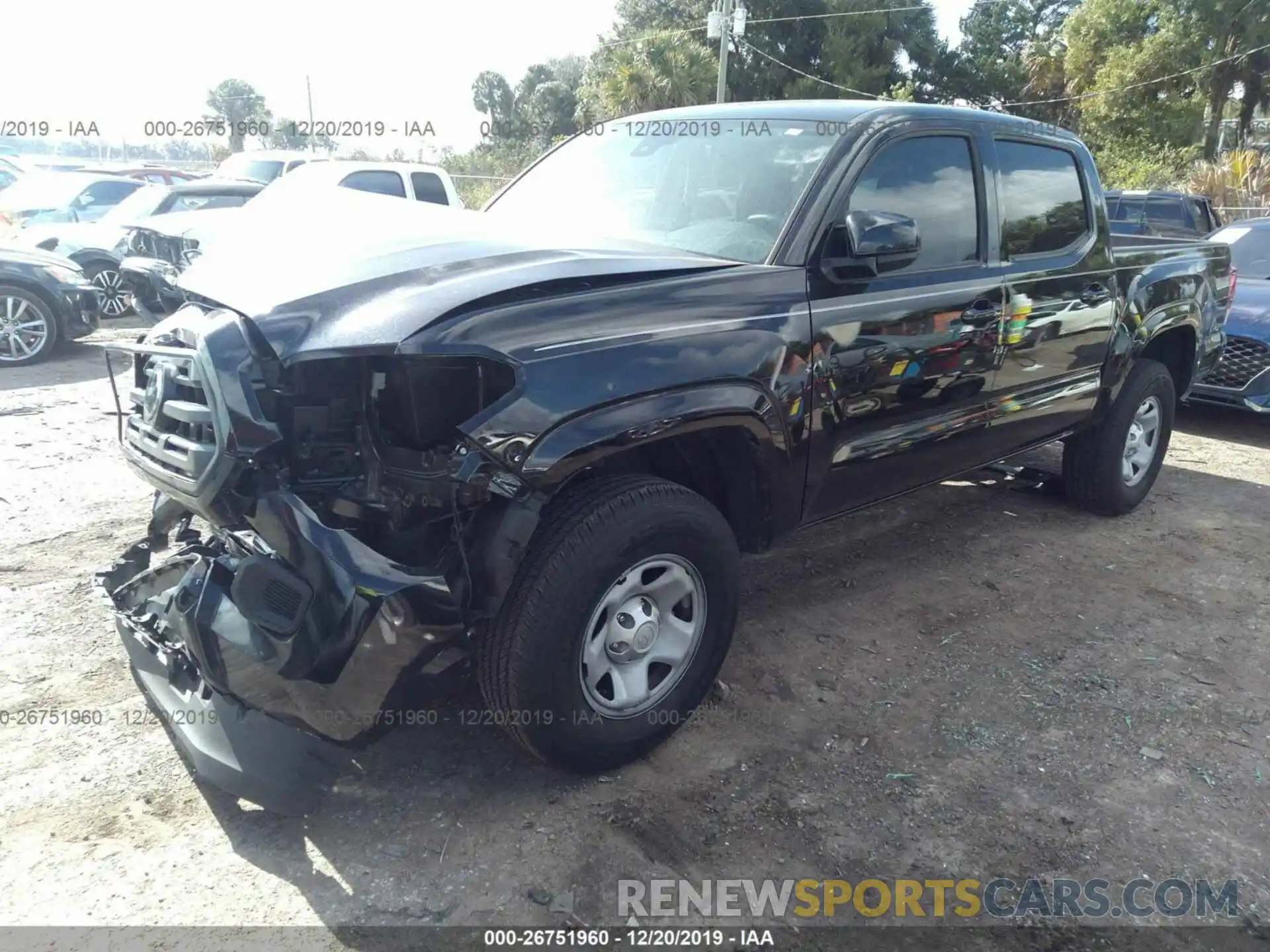 2 Photograph of a damaged car 5TFAX5GN0KX147279 TOYOTA TACOMA 2019