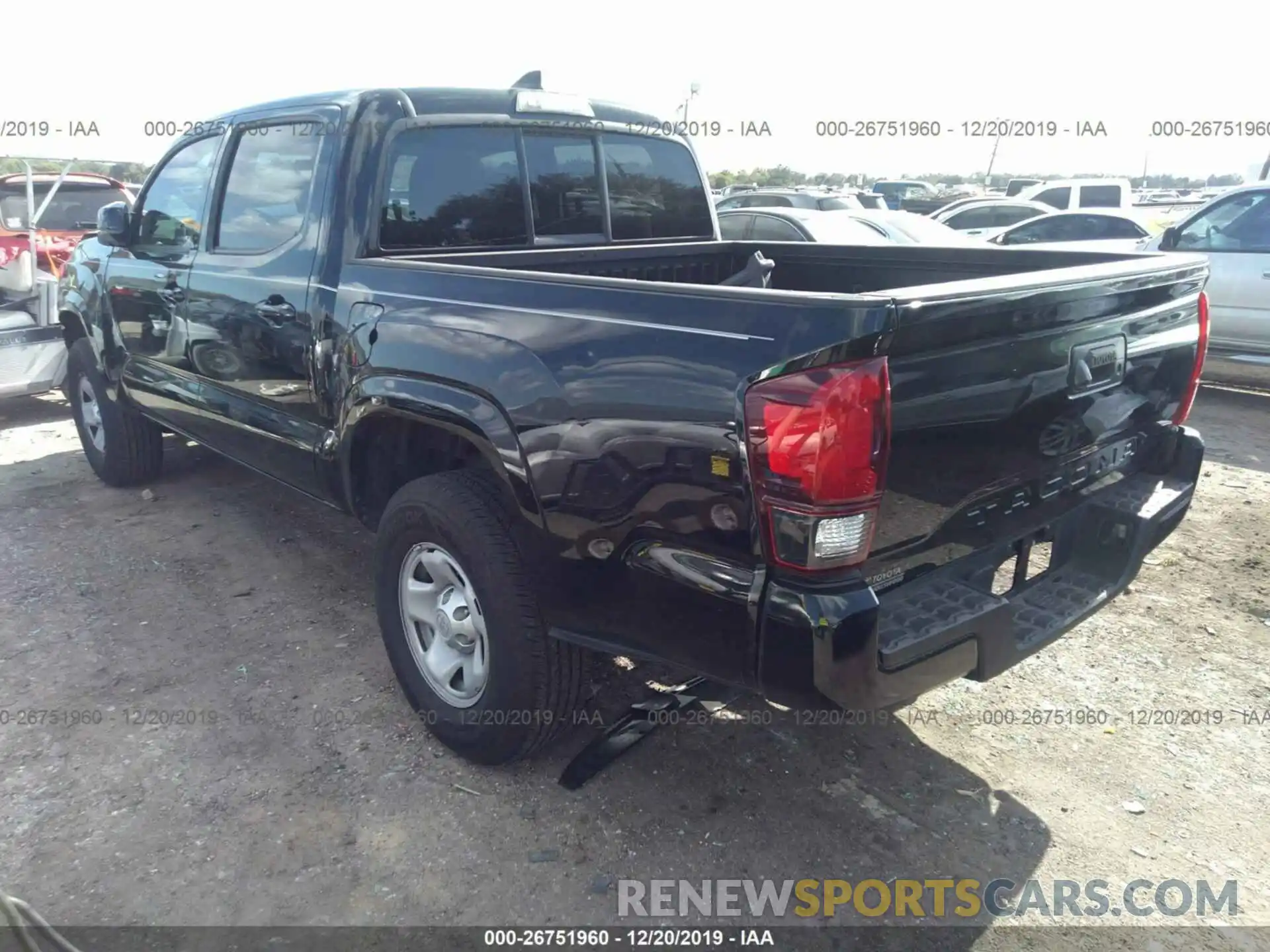 3 Photograph of a damaged car 5TFAX5GN0KX147279 TOYOTA TACOMA 2019