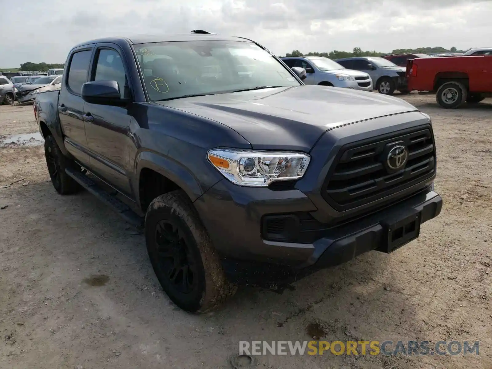 1 Photograph of a damaged car 5TFAX5GN0KX151820 TOYOTA TACOMA 2019