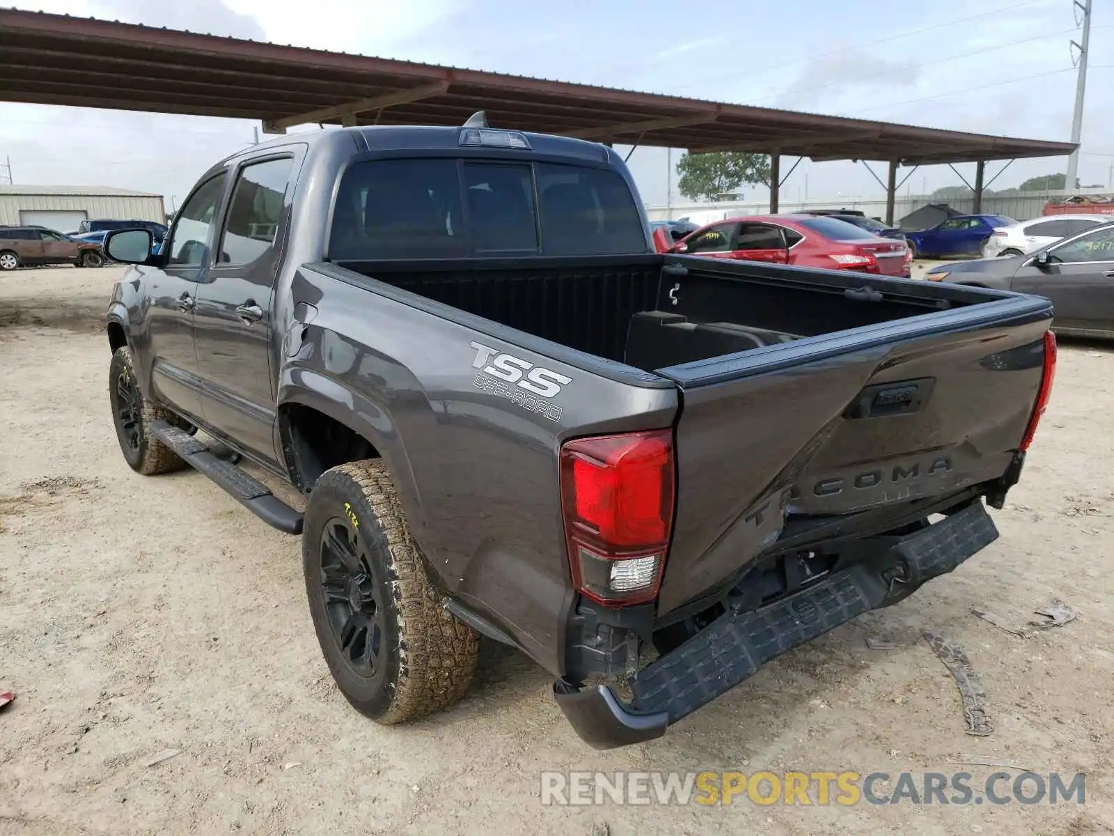 3 Photograph of a damaged car 5TFAX5GN0KX151820 TOYOTA TACOMA 2019