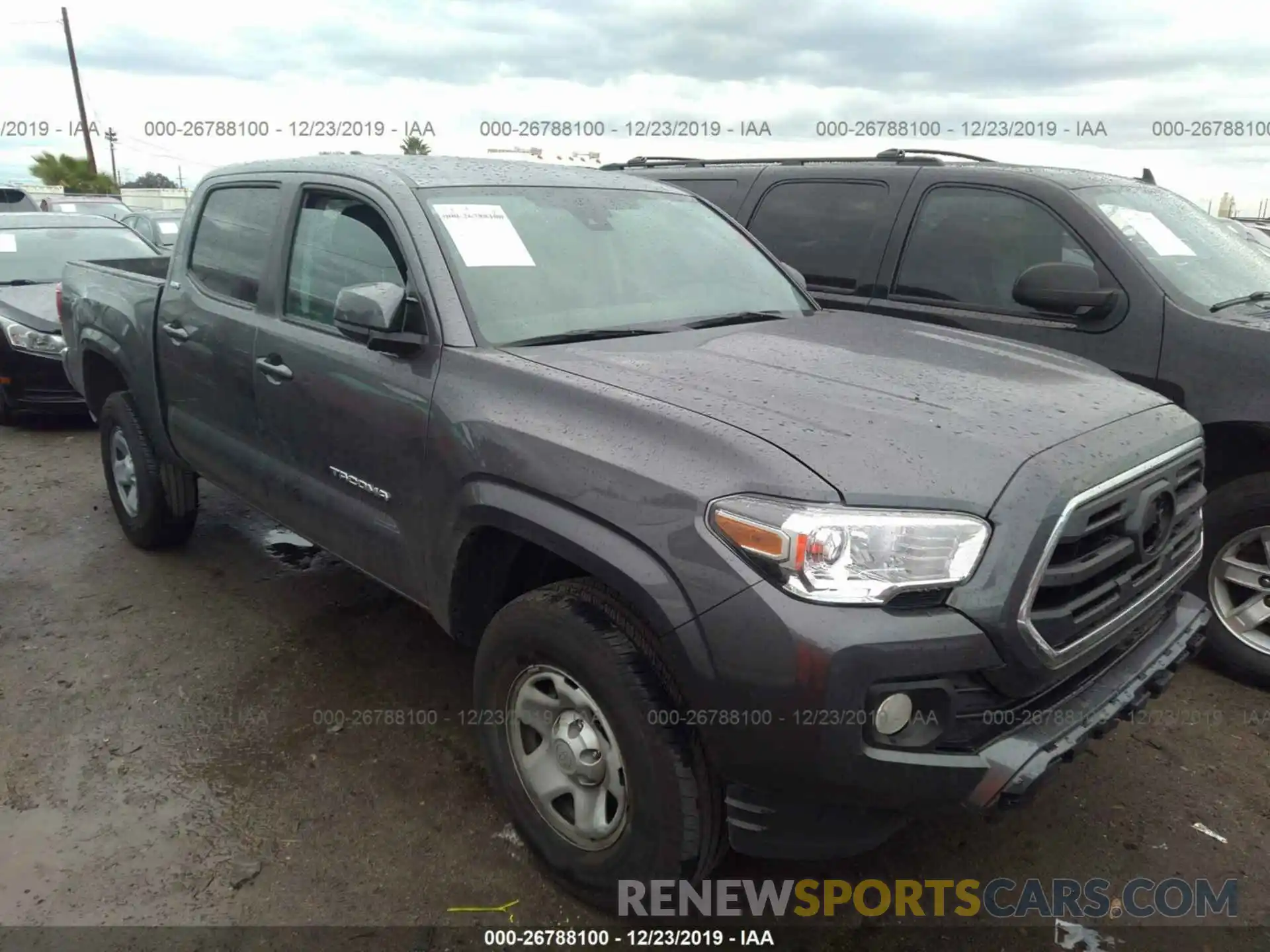 1 Photograph of a damaged car 5TFAX5GN0KX154183 TOYOTA TACOMA 2019