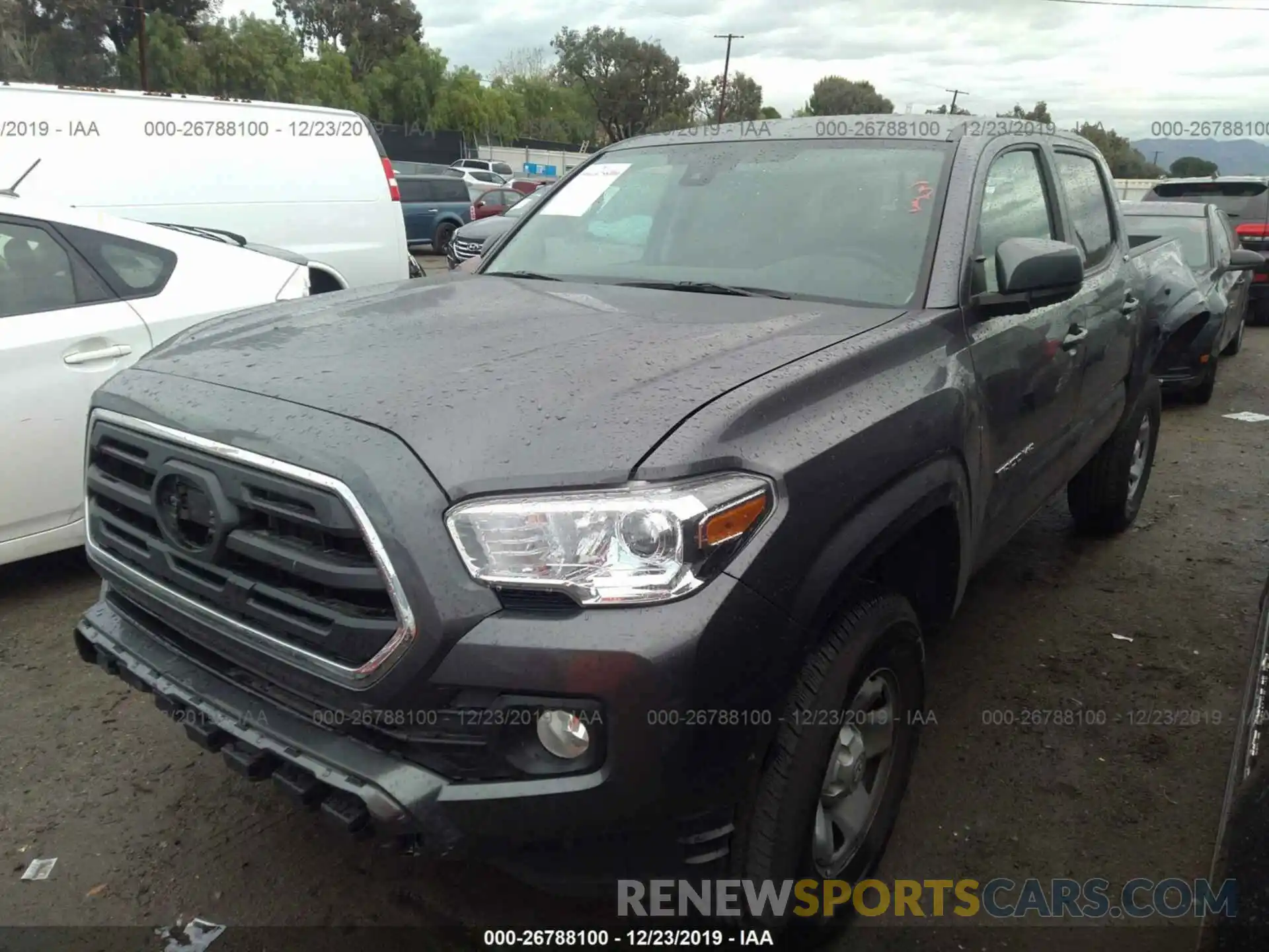 2 Photograph of a damaged car 5TFAX5GN0KX154183 TOYOTA TACOMA 2019