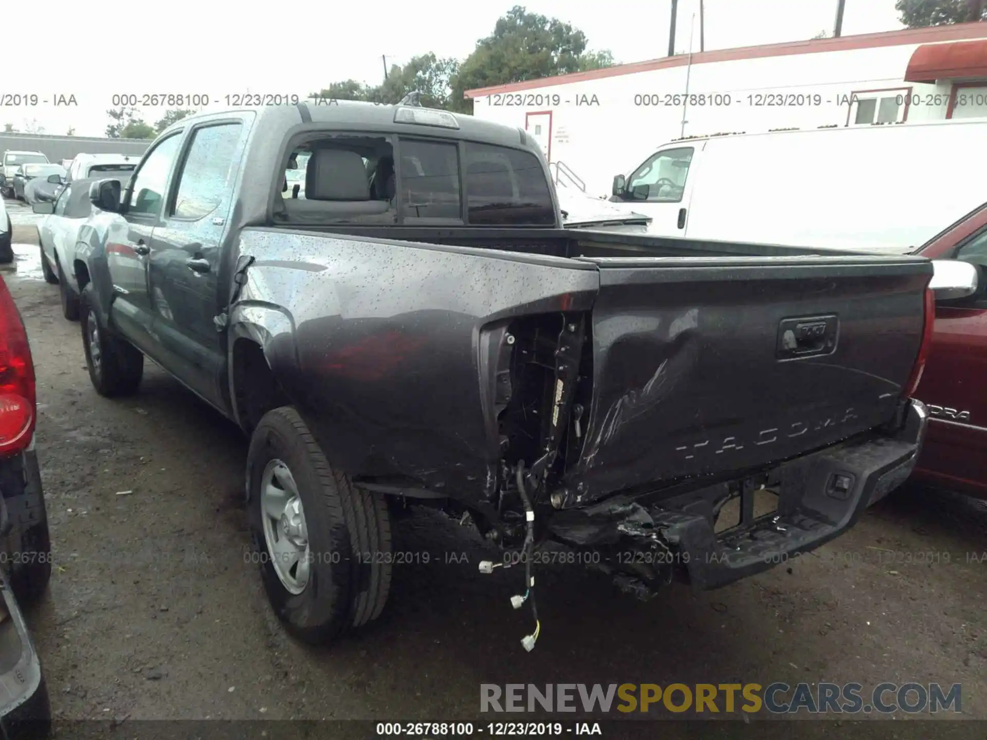 3 Photograph of a damaged car 5TFAX5GN0KX154183 TOYOTA TACOMA 2019