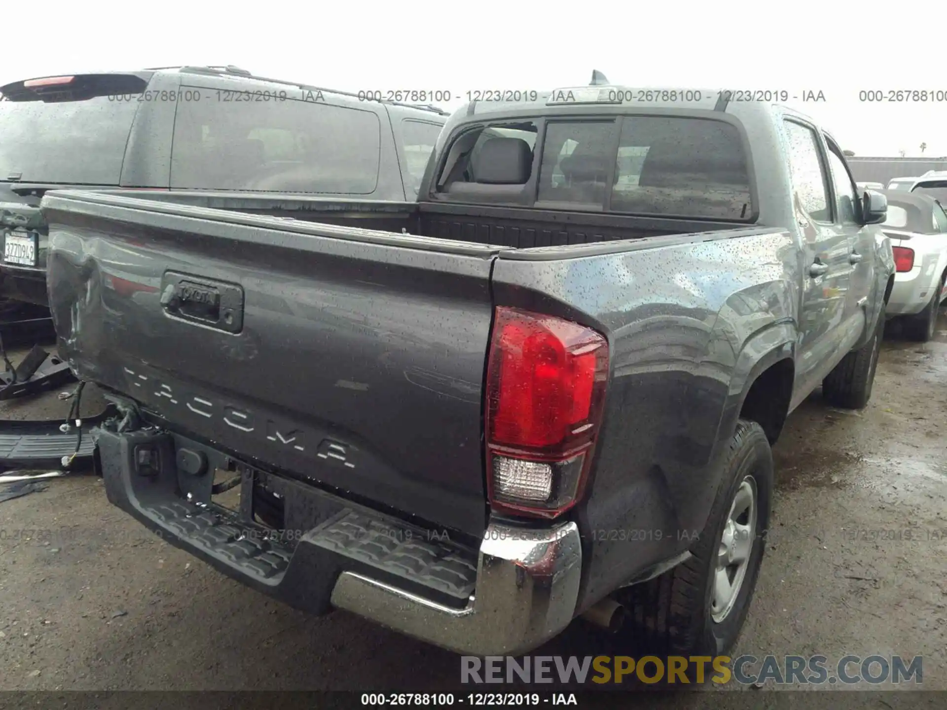 4 Photograph of a damaged car 5TFAX5GN0KX154183 TOYOTA TACOMA 2019