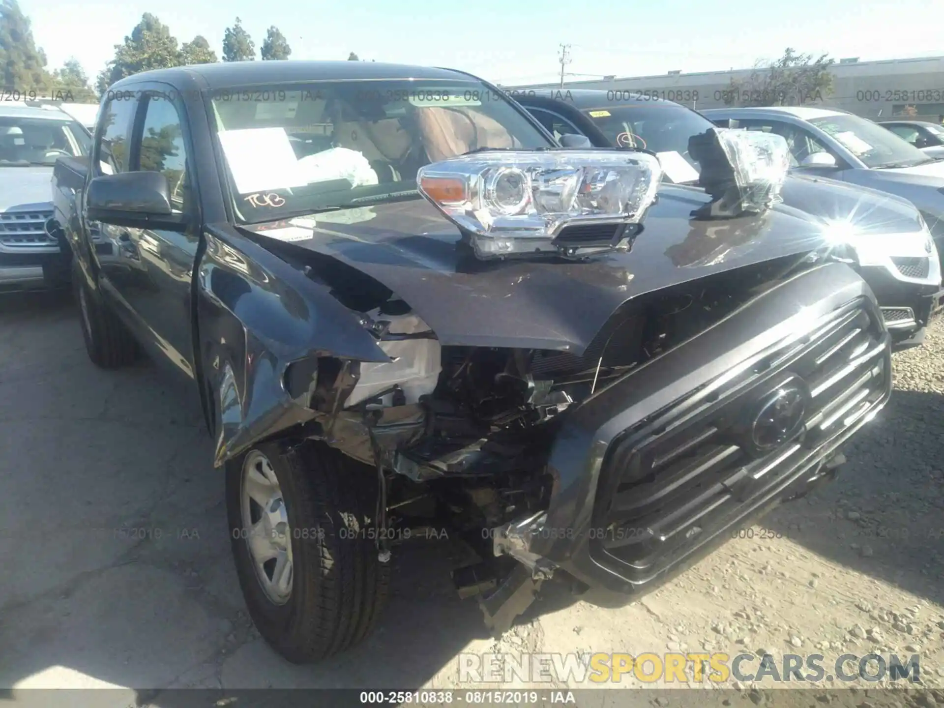 1 Photograph of a damaged car 5TFAX5GN0KX154460 TOYOTA TACOMA 2019