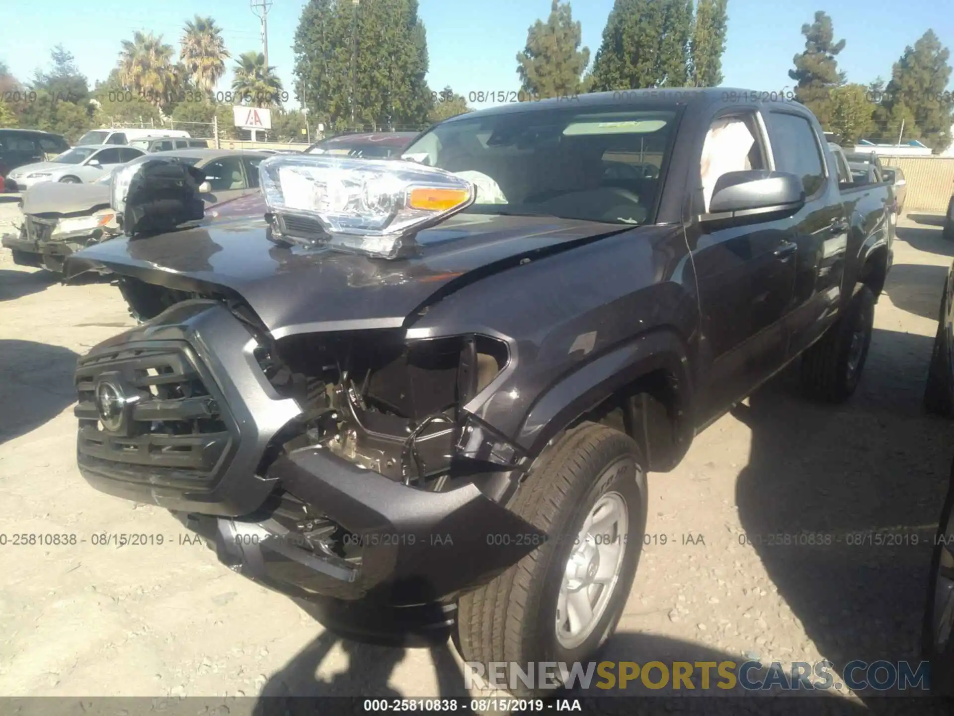 2 Photograph of a damaged car 5TFAX5GN0KX154460 TOYOTA TACOMA 2019