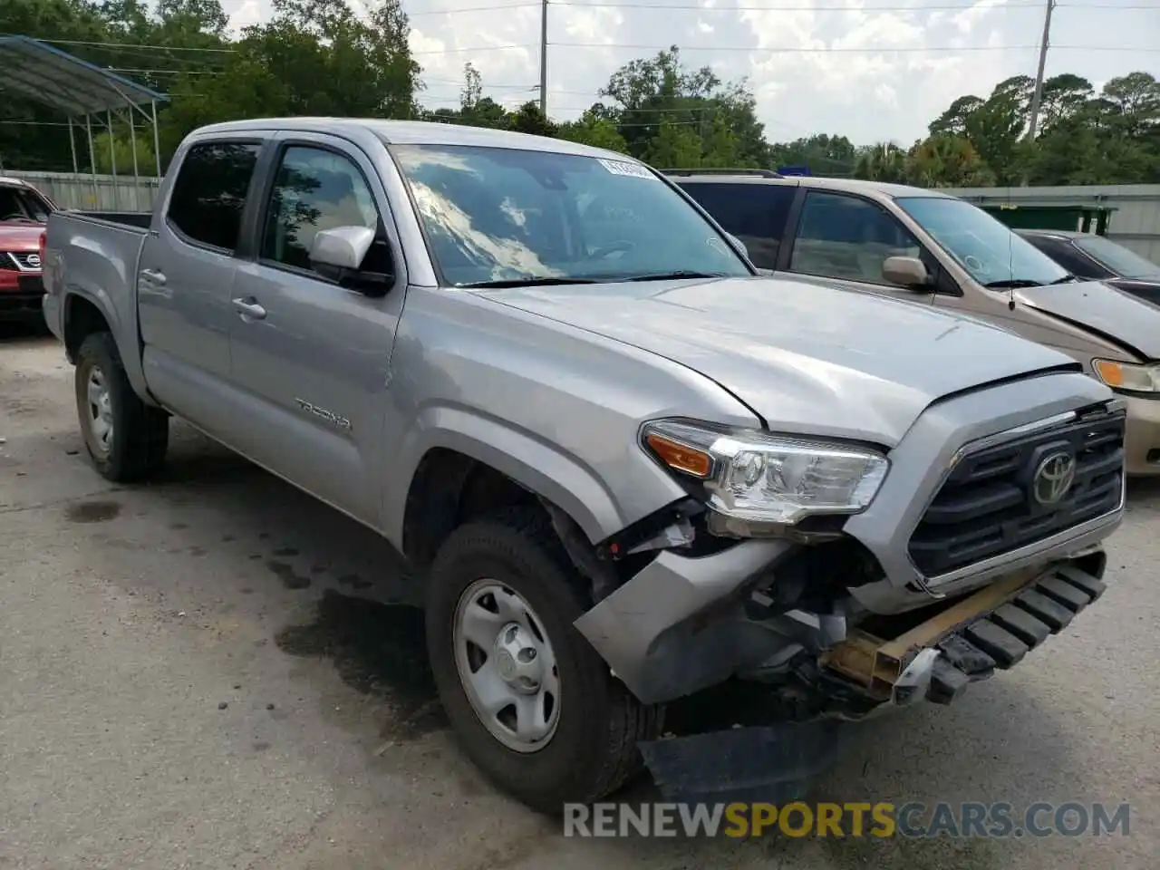 1 Photograph of a damaged car 5TFAX5GN0KX154619 TOYOTA TACOMA 2019