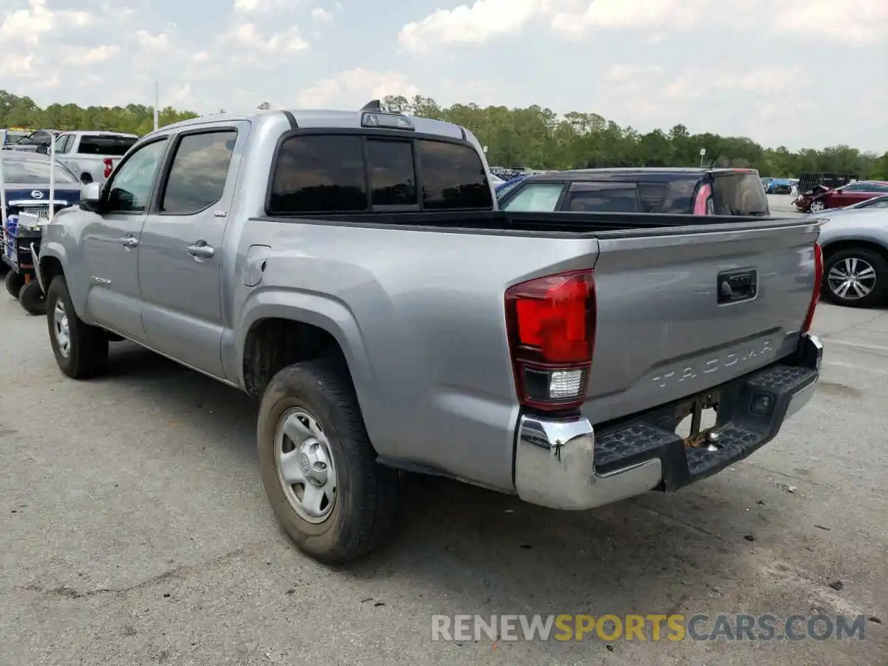 3 Photograph of a damaged car 5TFAX5GN0KX154619 TOYOTA TACOMA 2019