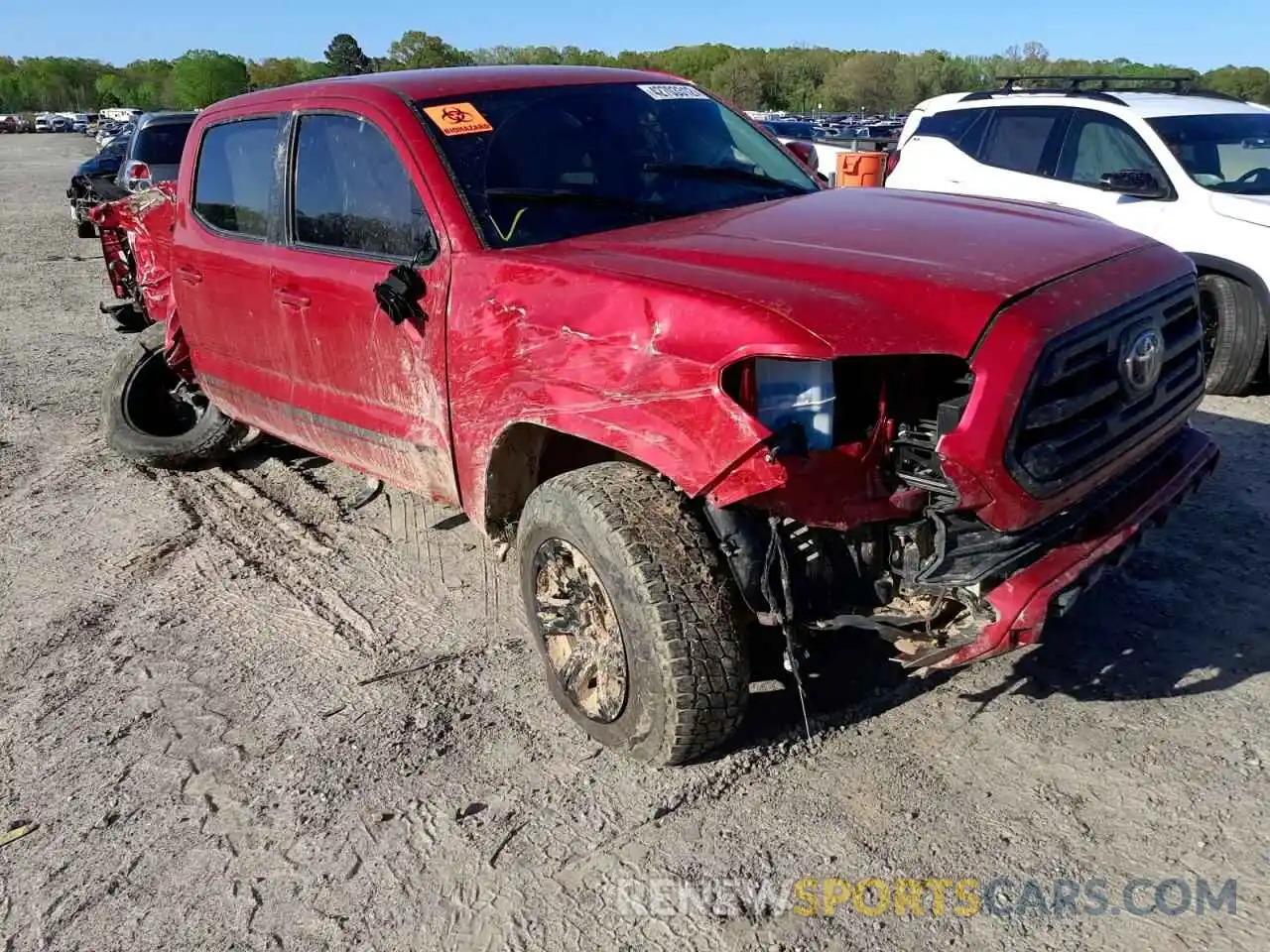 1 Photograph of a damaged car 5TFAX5GN0KX156791 TOYOTA TACOMA 2019