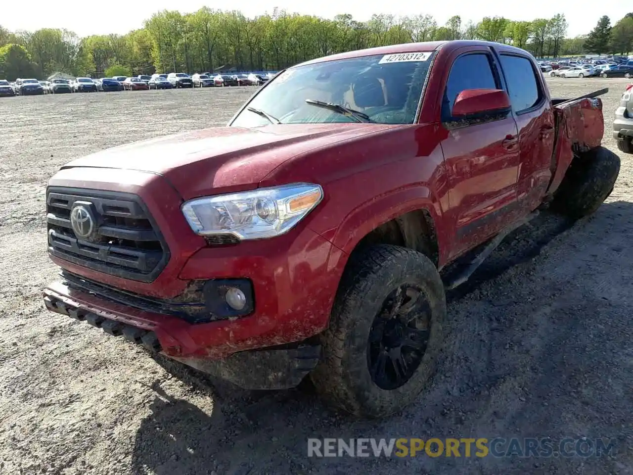 2 Photograph of a damaged car 5TFAX5GN0KX156791 TOYOTA TACOMA 2019