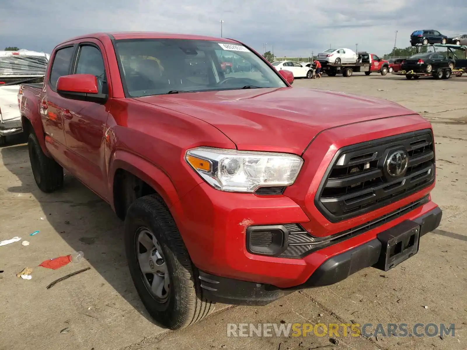 1 Photograph of a damaged car 5TFAX5GN1KX133133 TOYOTA TACOMA 2019