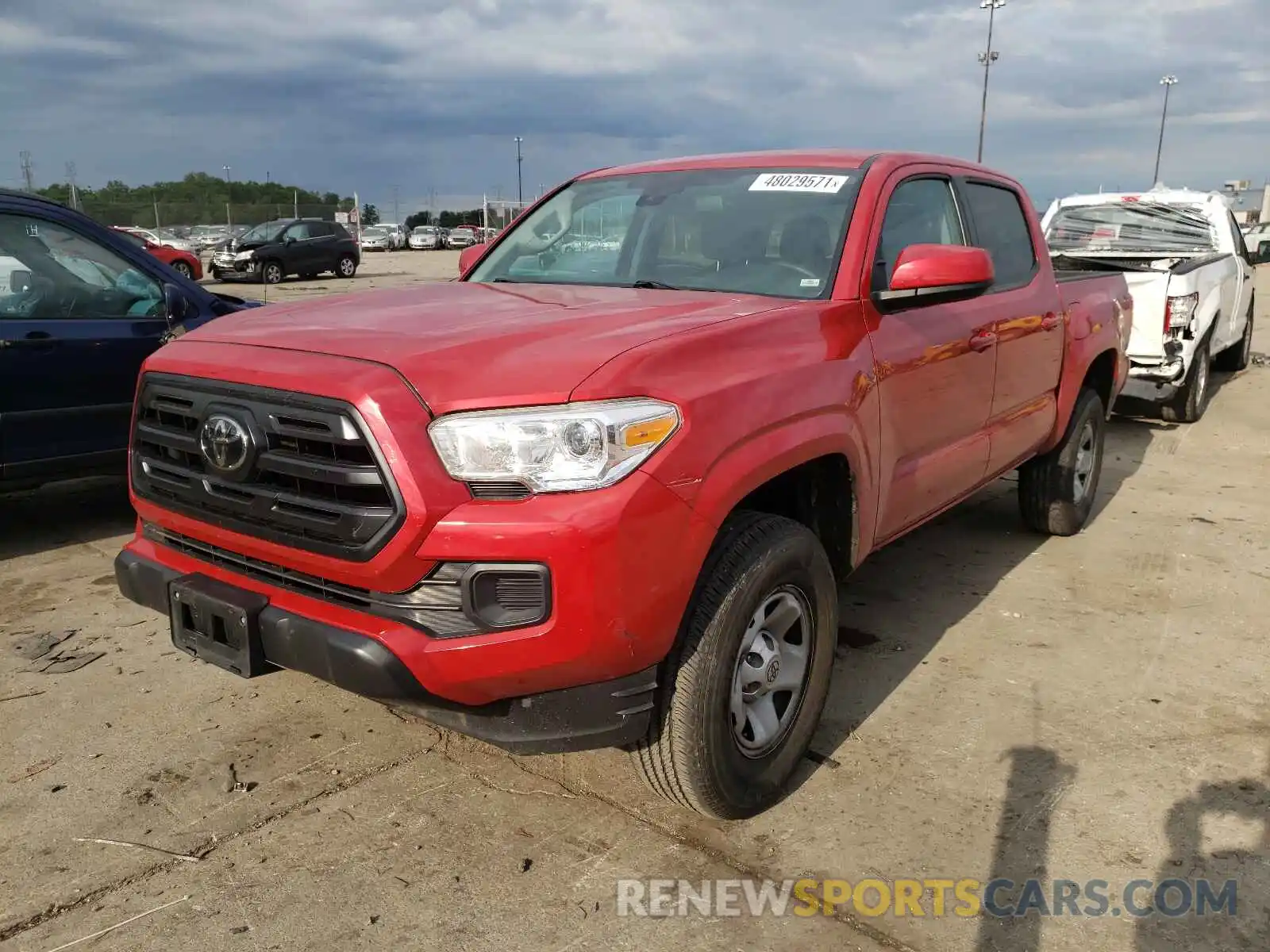 2 Photograph of a damaged car 5TFAX5GN1KX133133 TOYOTA TACOMA 2019