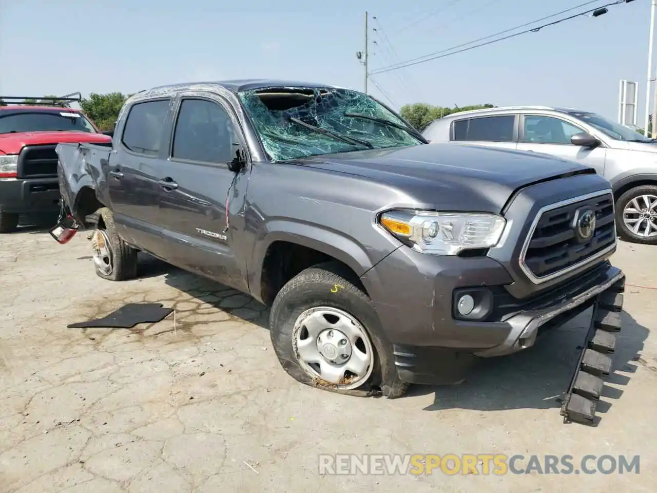 1 Photograph of a damaged car 5TFAX5GN1KX144195 TOYOTA TACOMA 2019