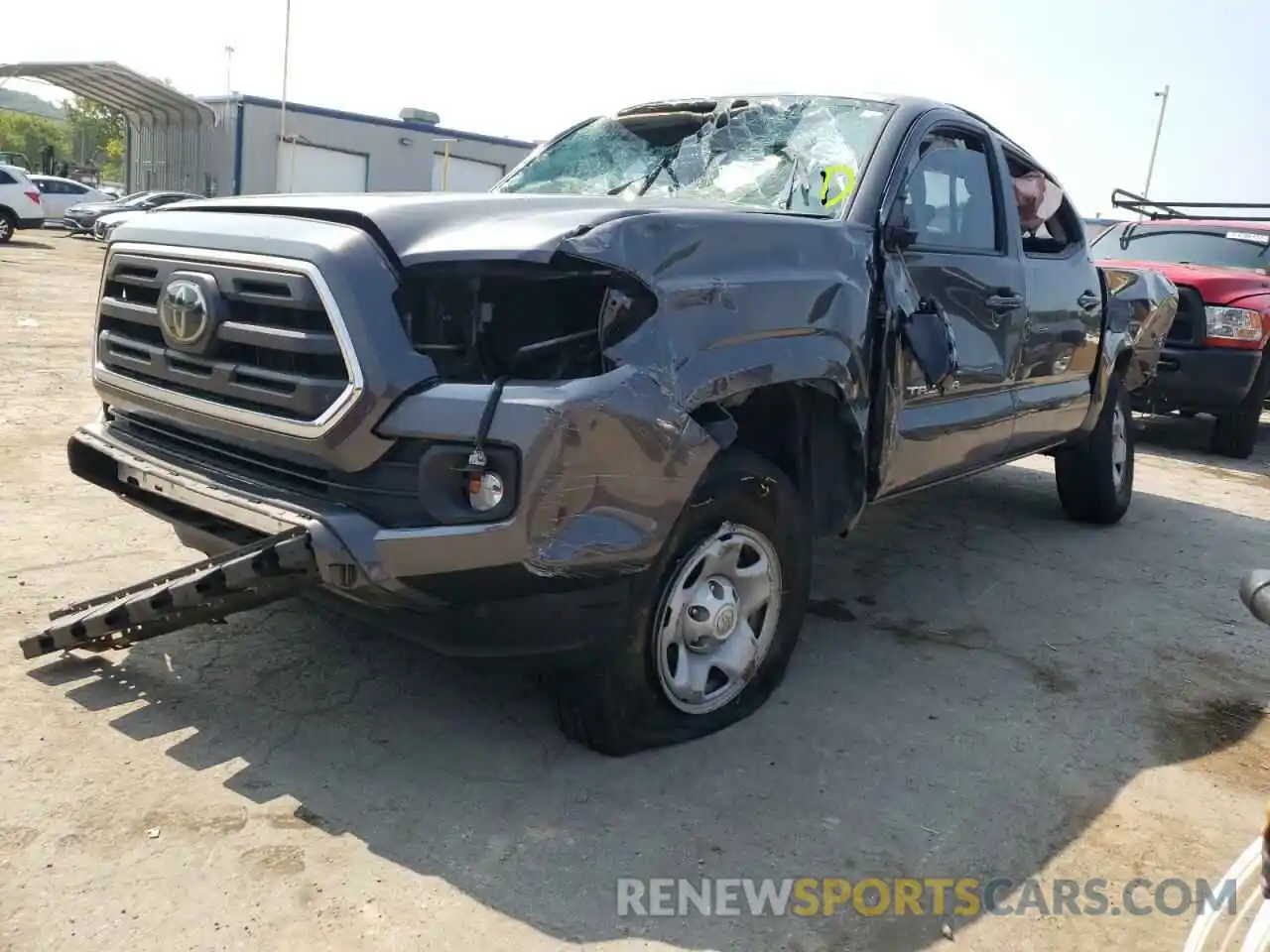 2 Photograph of a damaged car 5TFAX5GN1KX144195 TOYOTA TACOMA 2019