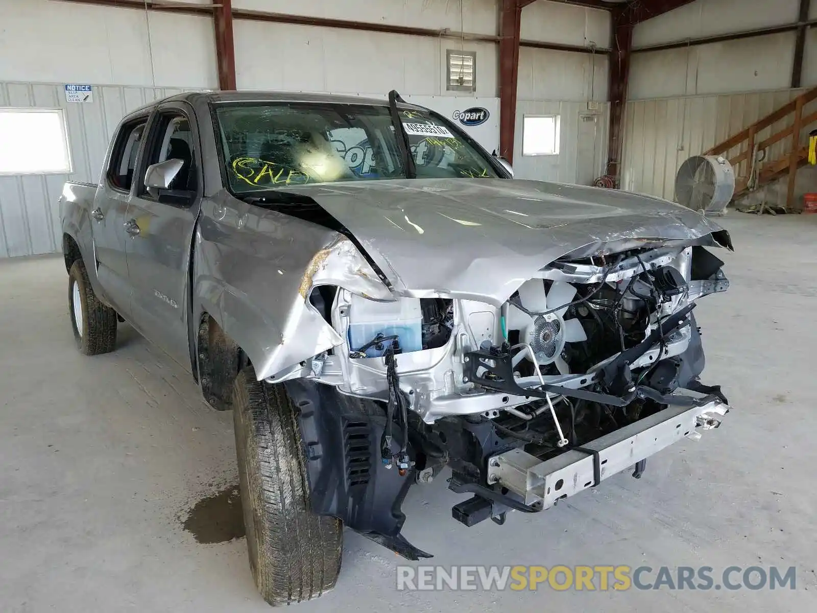 1 Photograph of a damaged car 5TFAX5GN1KX146139 TOYOTA TACOMA 2019