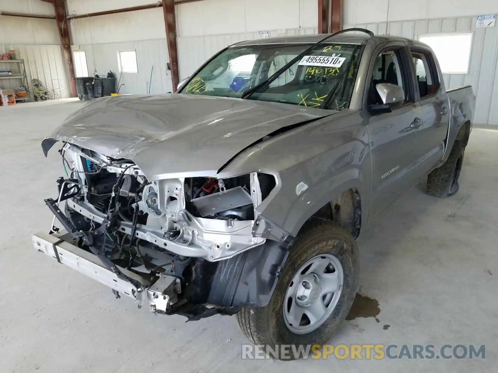 2 Photograph of a damaged car 5TFAX5GN1KX146139 TOYOTA TACOMA 2019