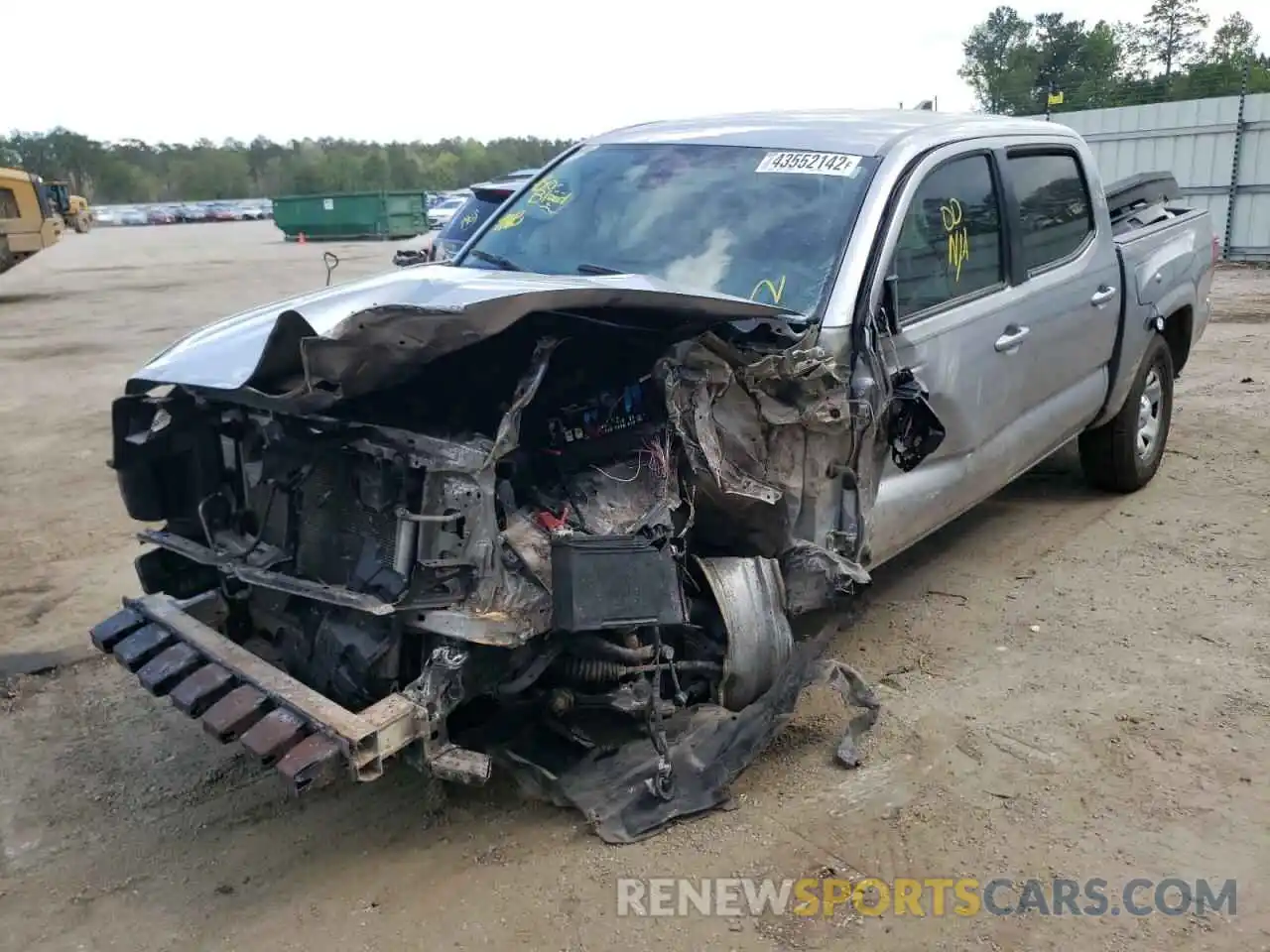 2 Photograph of a damaged car 5TFAX5GN1KX147694 TOYOTA TACOMA 2019