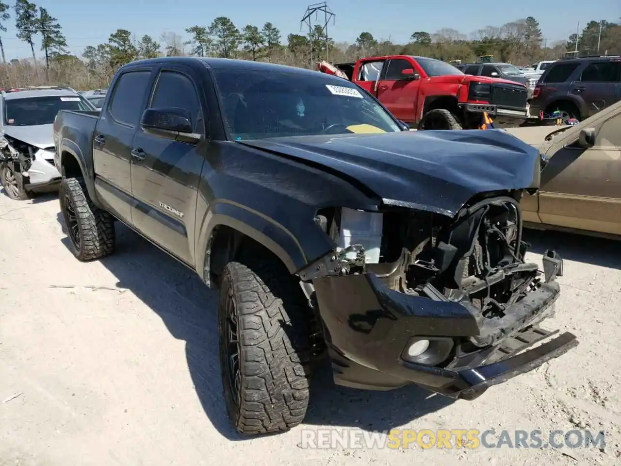 1 Photograph of a damaged car 5TFAX5GN1KX148375 TOYOTA TACOMA 2019