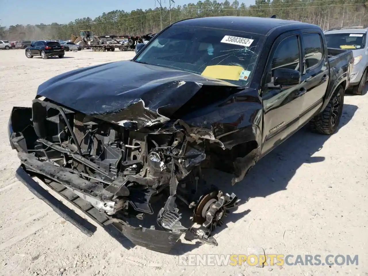 2 Photograph of a damaged car 5TFAX5GN1KX148375 TOYOTA TACOMA 2019