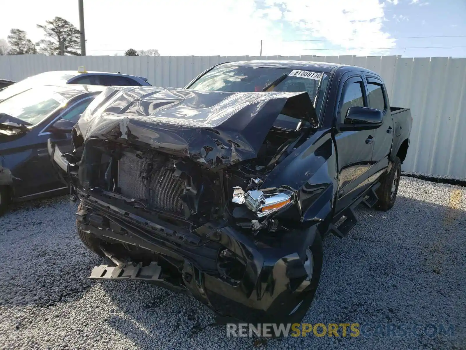 2 Photograph of a damaged car 5TFAX5GN1KX151762 TOYOTA TACOMA 2019