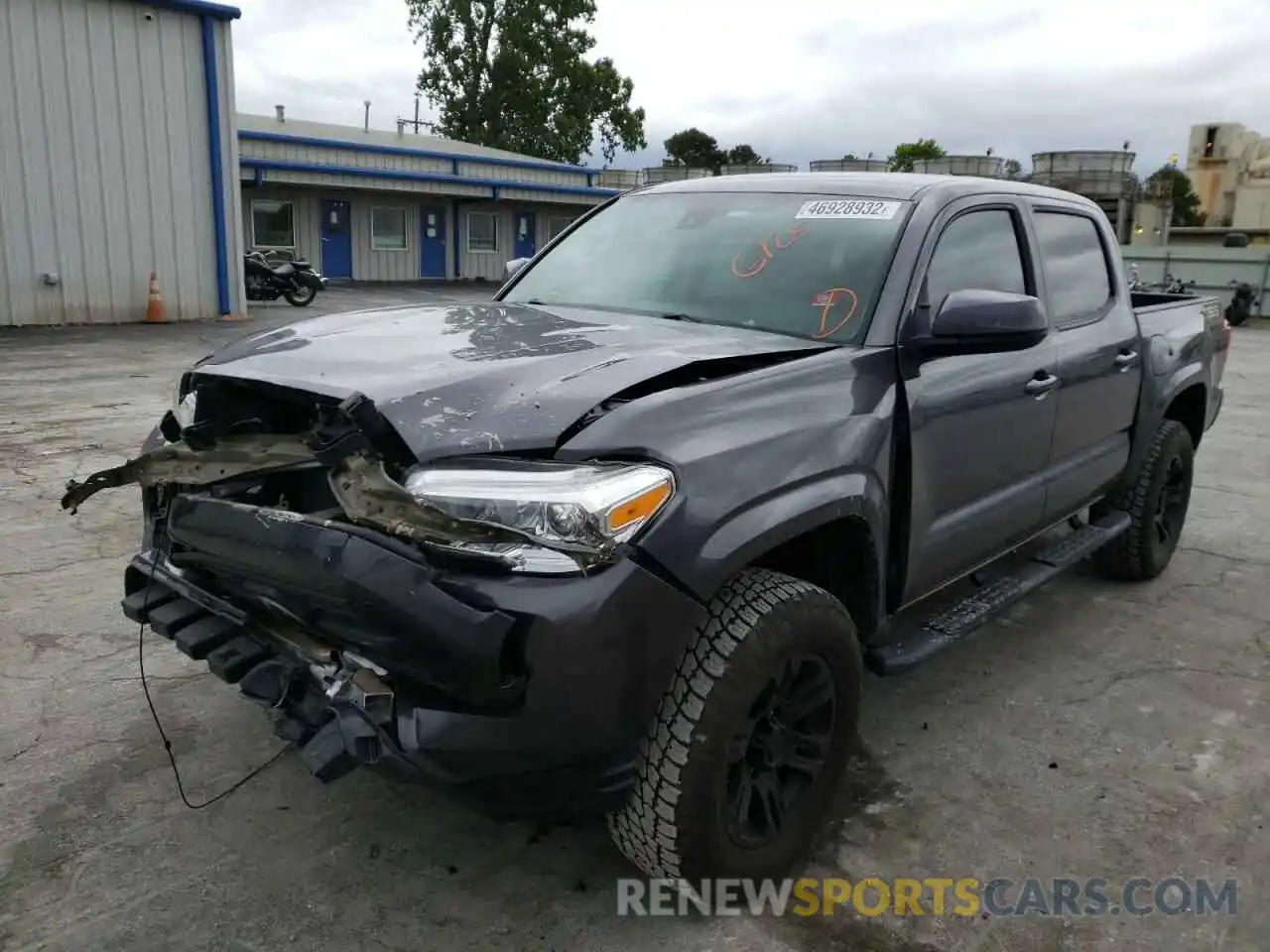 2 Photograph of a damaged car 5TFAX5GN1KX153222 TOYOTA TACOMA 2019