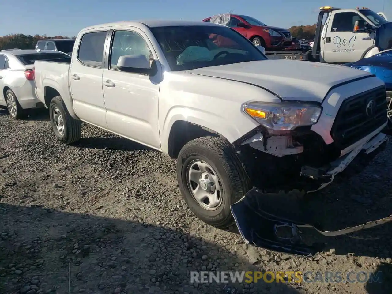 1 Photograph of a damaged car 5TFAX5GN1KX156718 TOYOTA TACOMA 2019