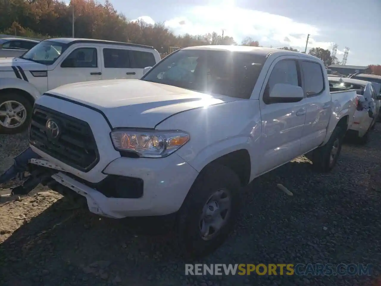 2 Photograph of a damaged car 5TFAX5GN1KX156718 TOYOTA TACOMA 2019