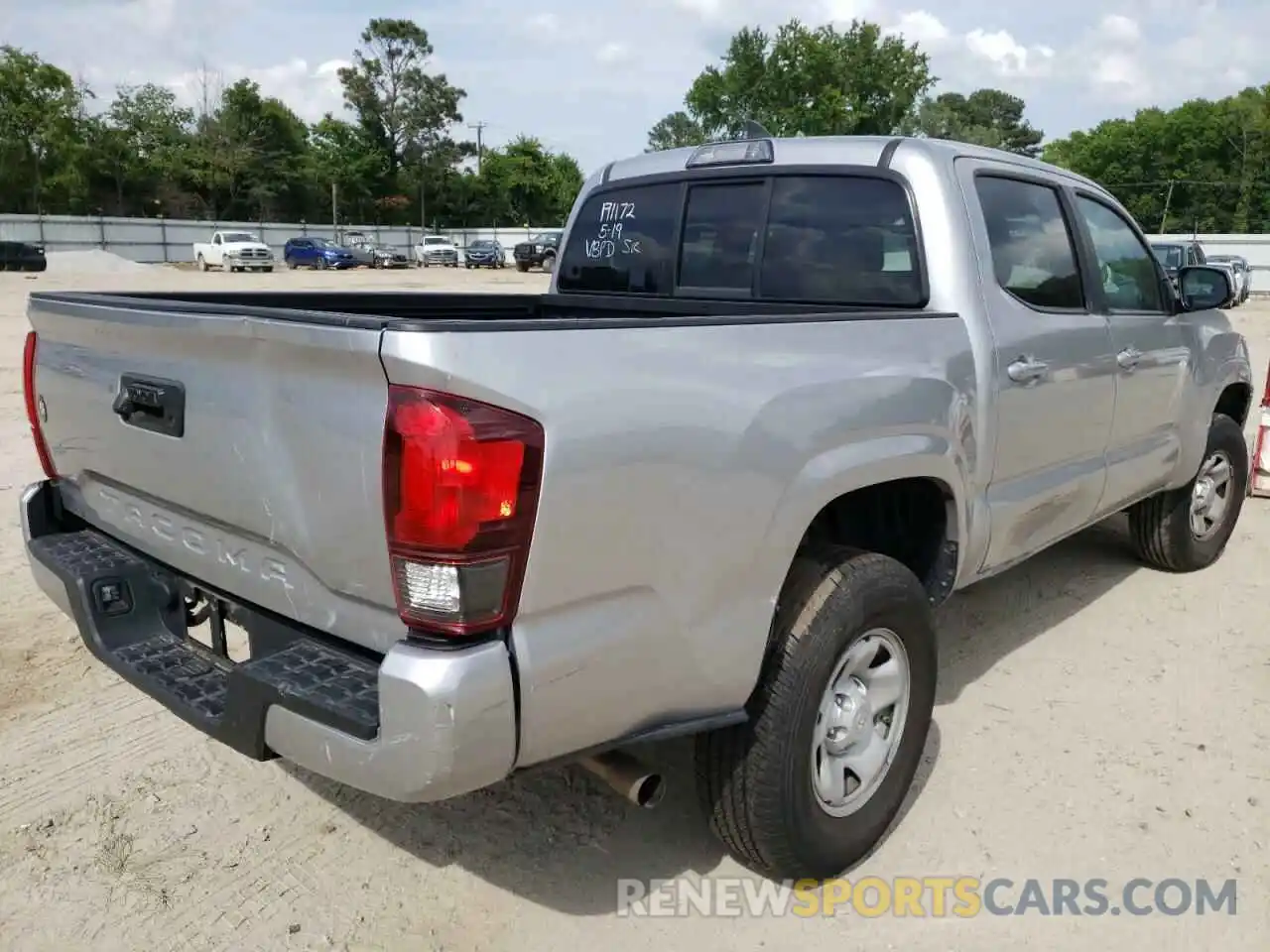 4 Photograph of a damaged car 5TFAX5GN1KX158680 TOYOTA TACOMA 2019