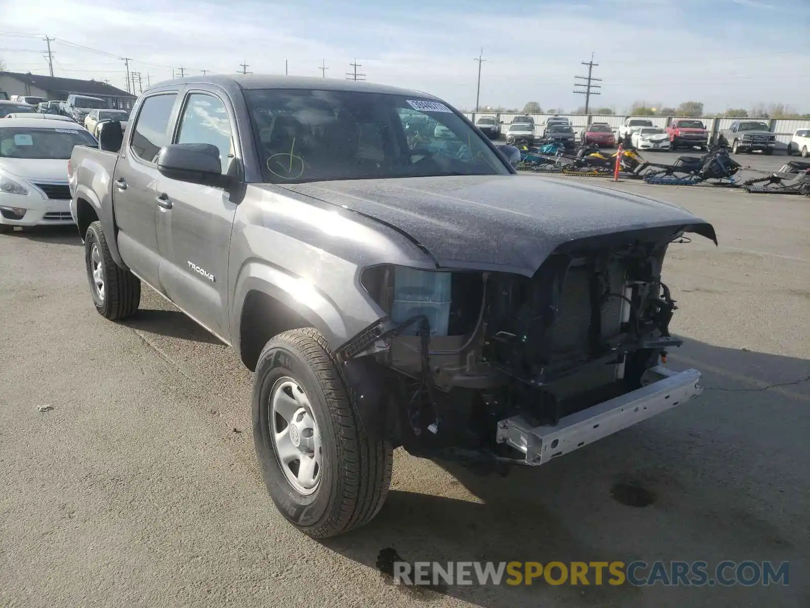 1 Photograph of a damaged car 5TFAX5GN1KX159263 TOYOTA TACOMA 2019