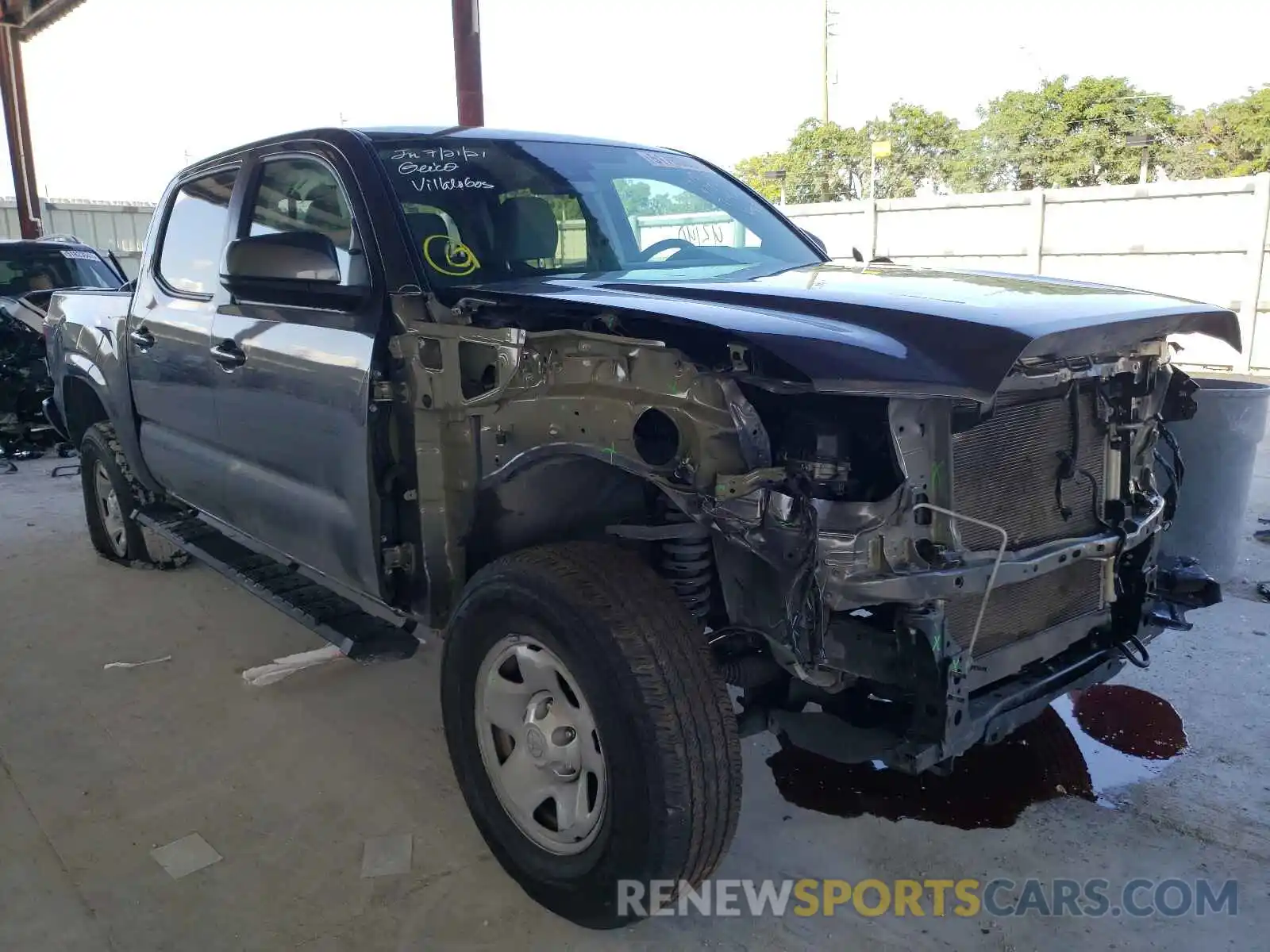 1 Photograph of a damaged car 5TFAX5GN1KX160655 TOYOTA TACOMA 2019