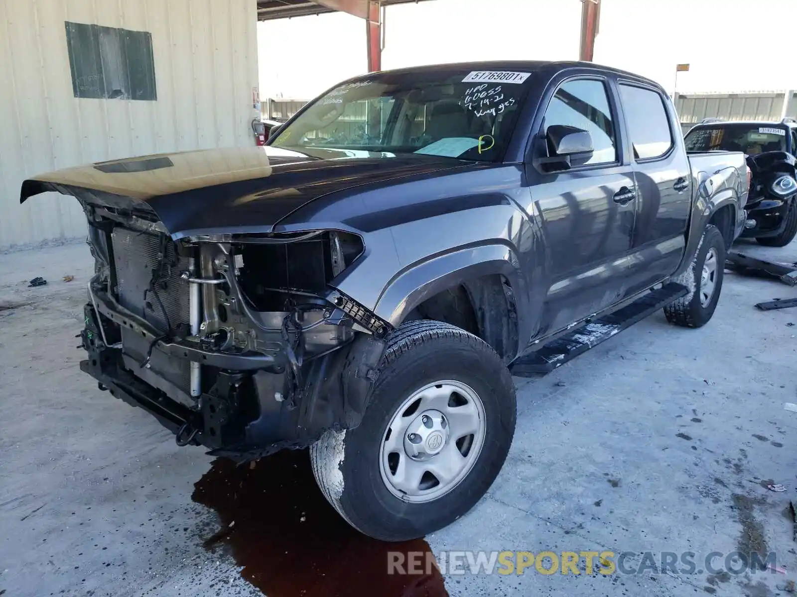 2 Photograph of a damaged car 5TFAX5GN1KX160655 TOYOTA TACOMA 2019