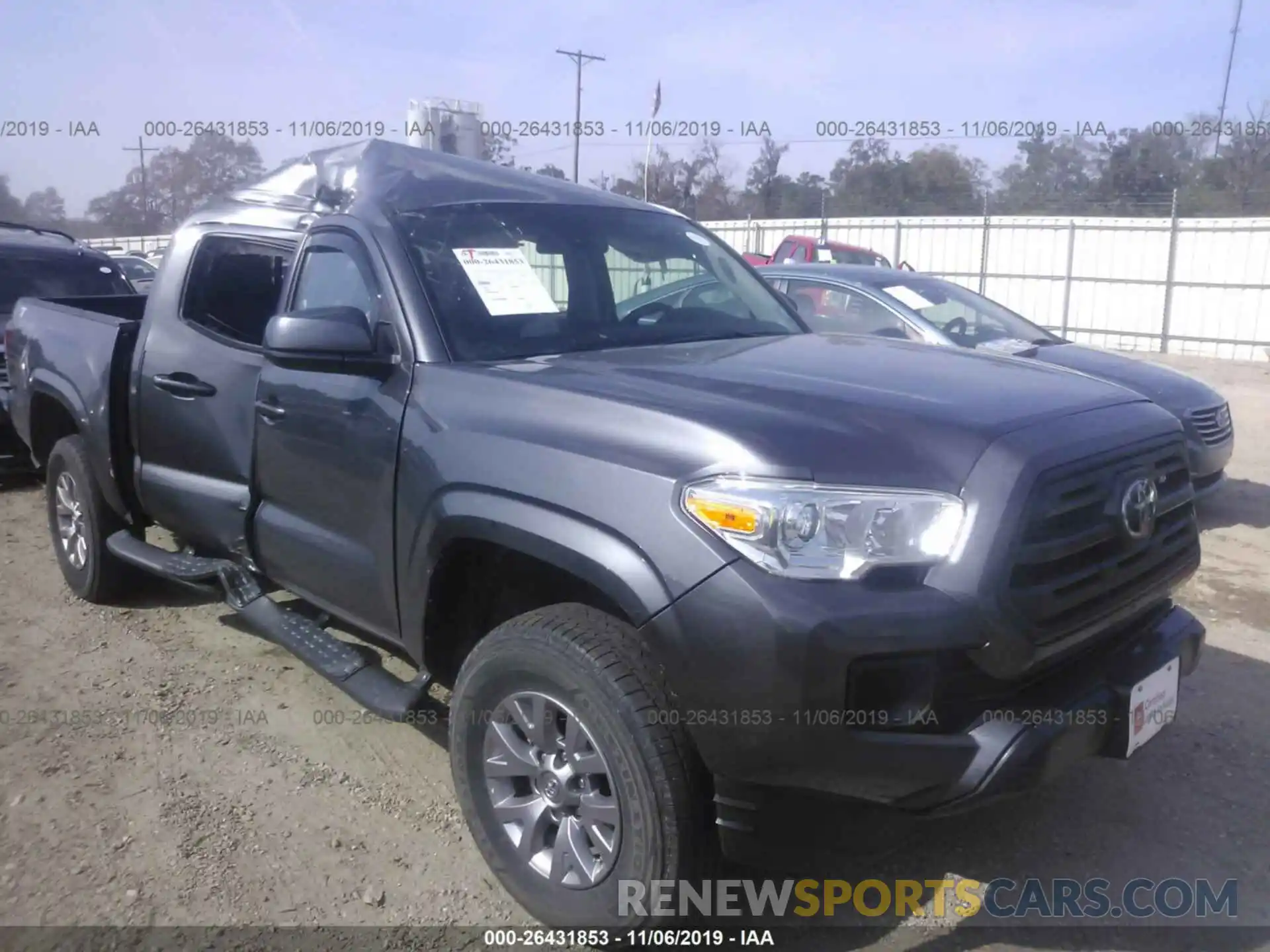 1 Photograph of a damaged car 5TFAX5GN2KX133643 TOYOTA TACOMA 2019