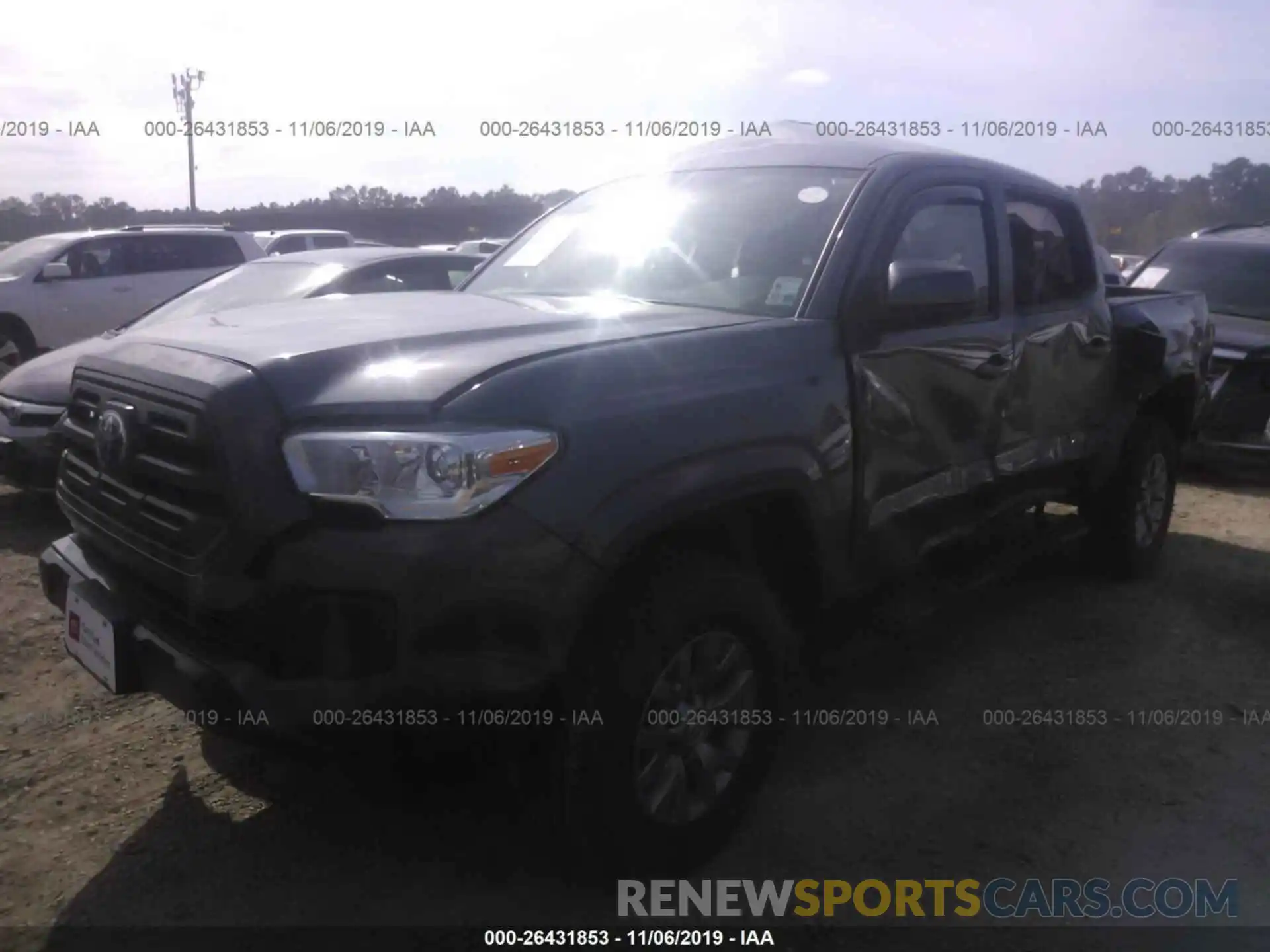 2 Photograph of a damaged car 5TFAX5GN2KX133643 TOYOTA TACOMA 2019