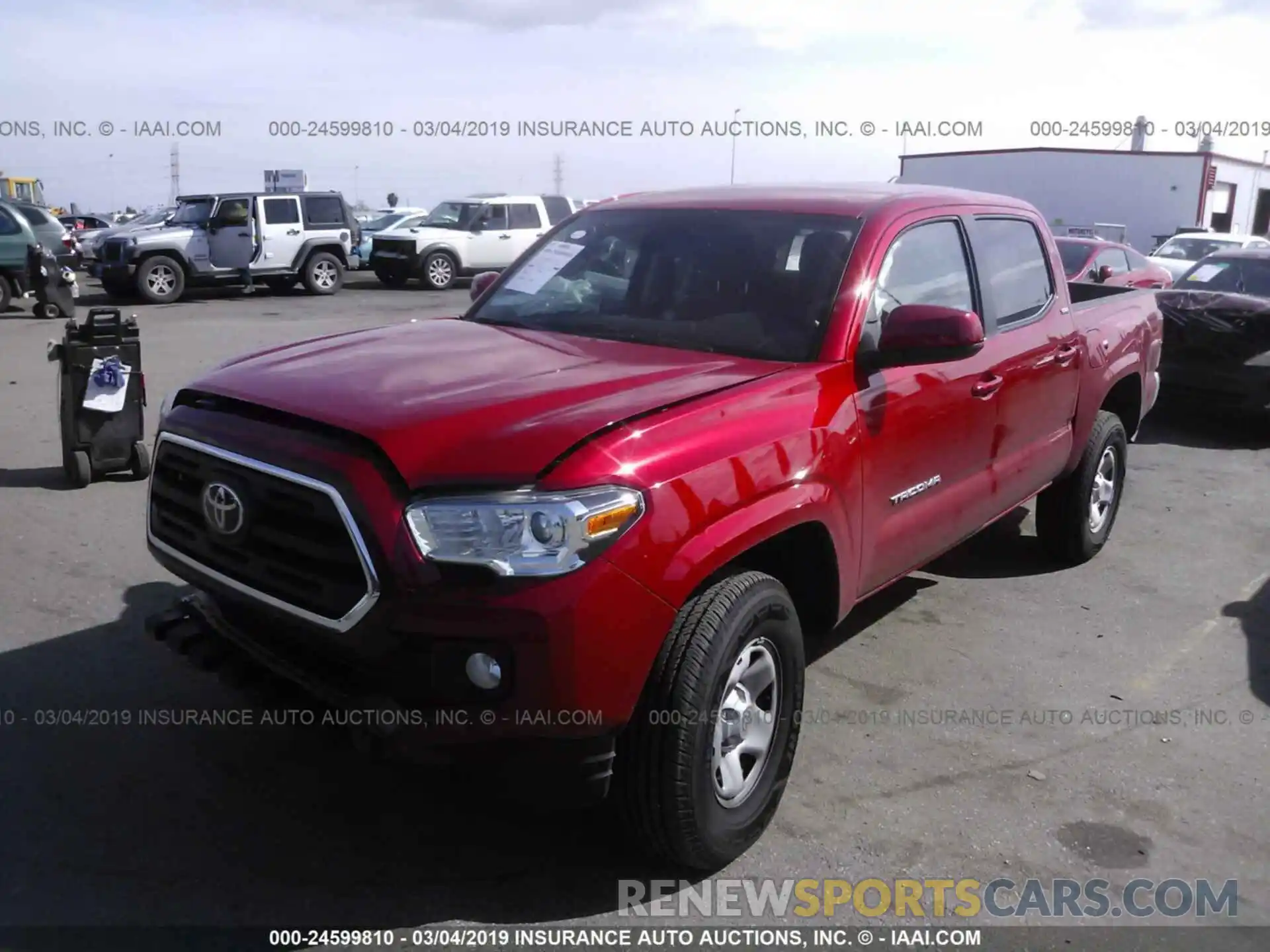 2 Photograph of a damaged car 5TFAX5GN2KX134243 TOYOTA TACOMA 2019