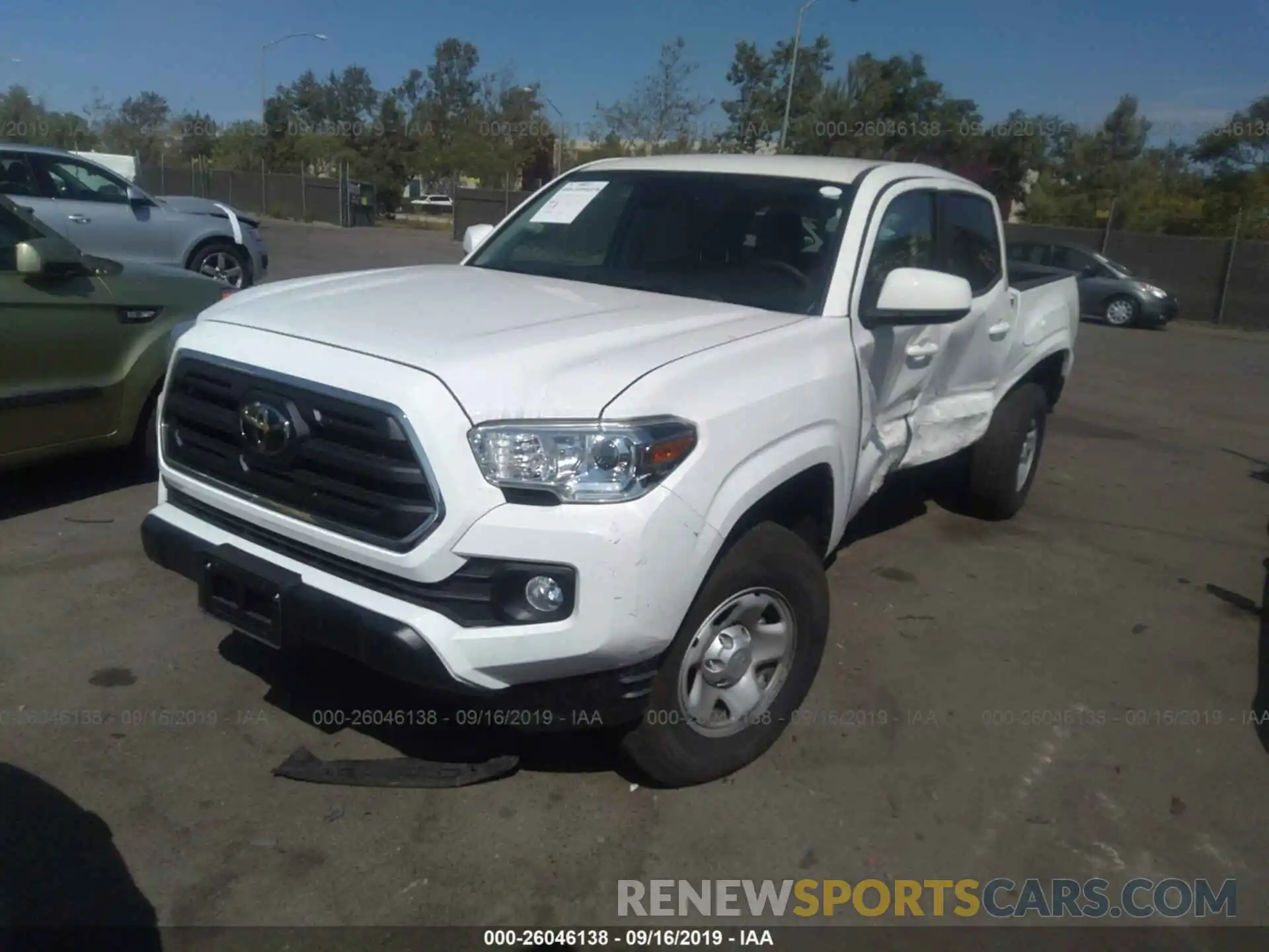 2 Photograph of a damaged car 5TFAX5GN2KX135747 TOYOTA TACOMA 2019