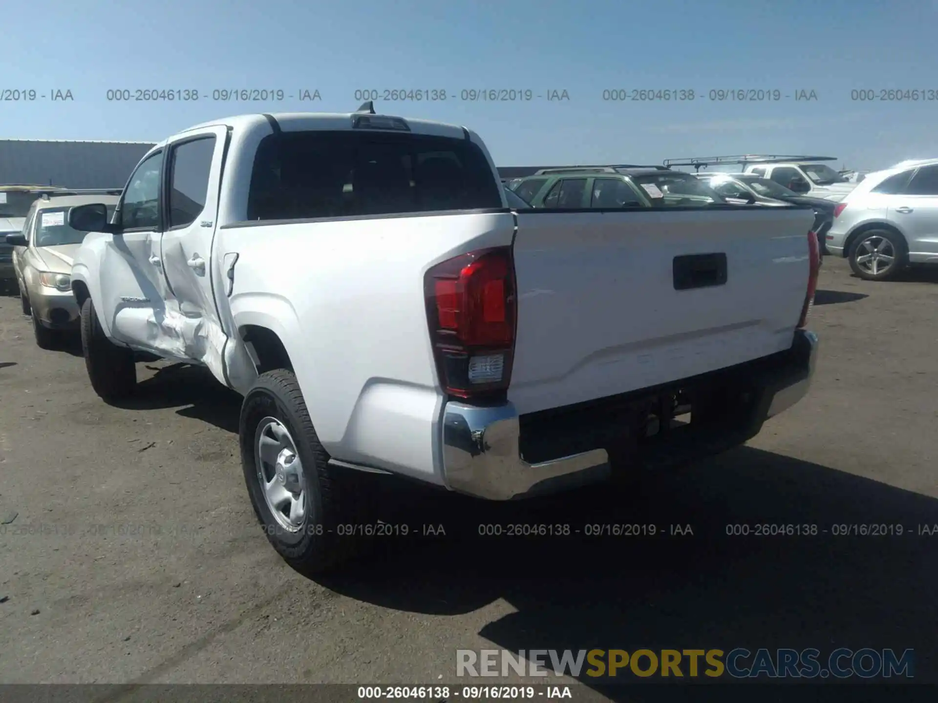 3 Photograph of a damaged car 5TFAX5GN2KX135747 TOYOTA TACOMA 2019