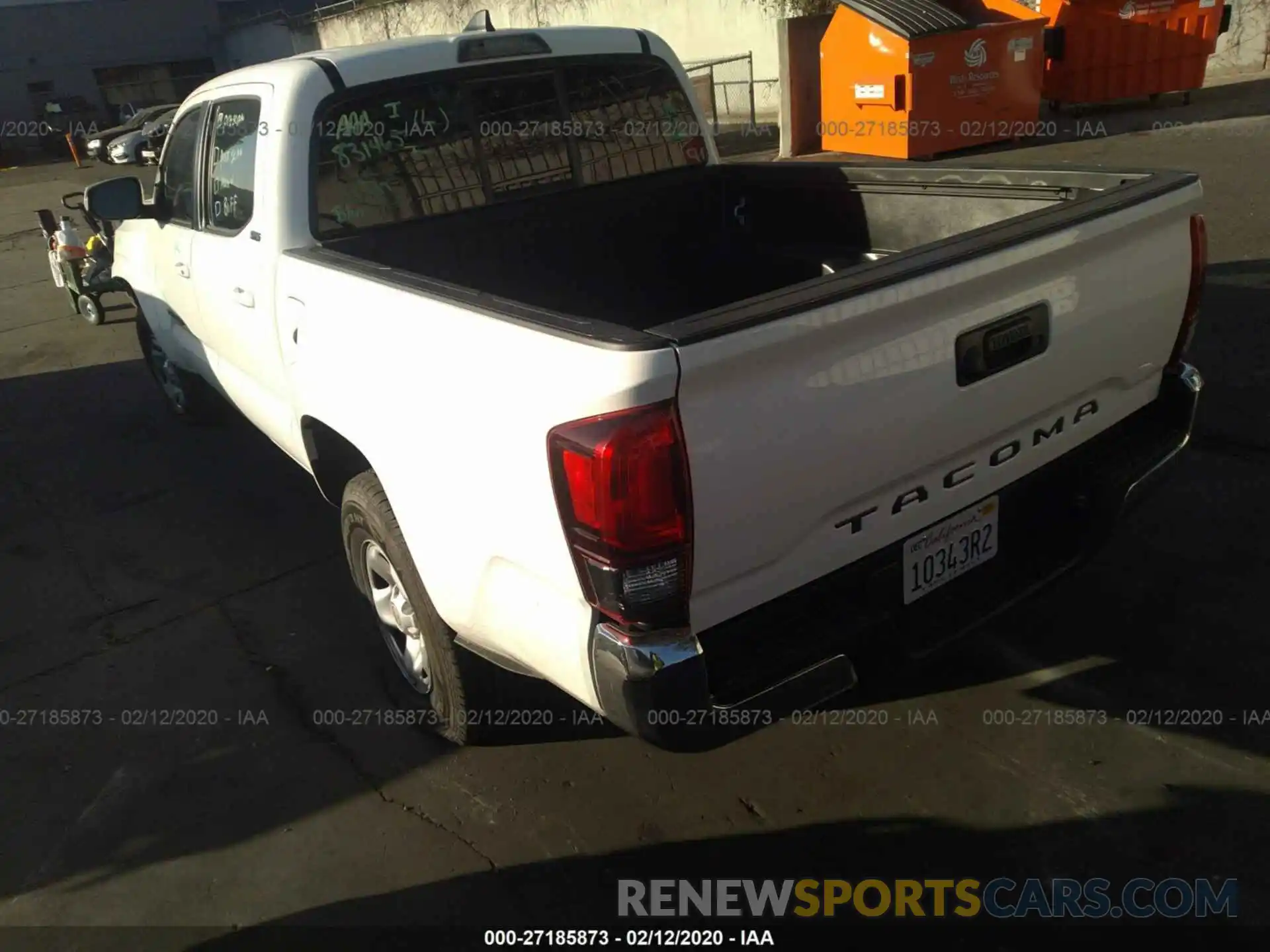 3 Photograph of a damaged car 5TFAX5GN2KX137224 TOYOTA TACOMA 2019