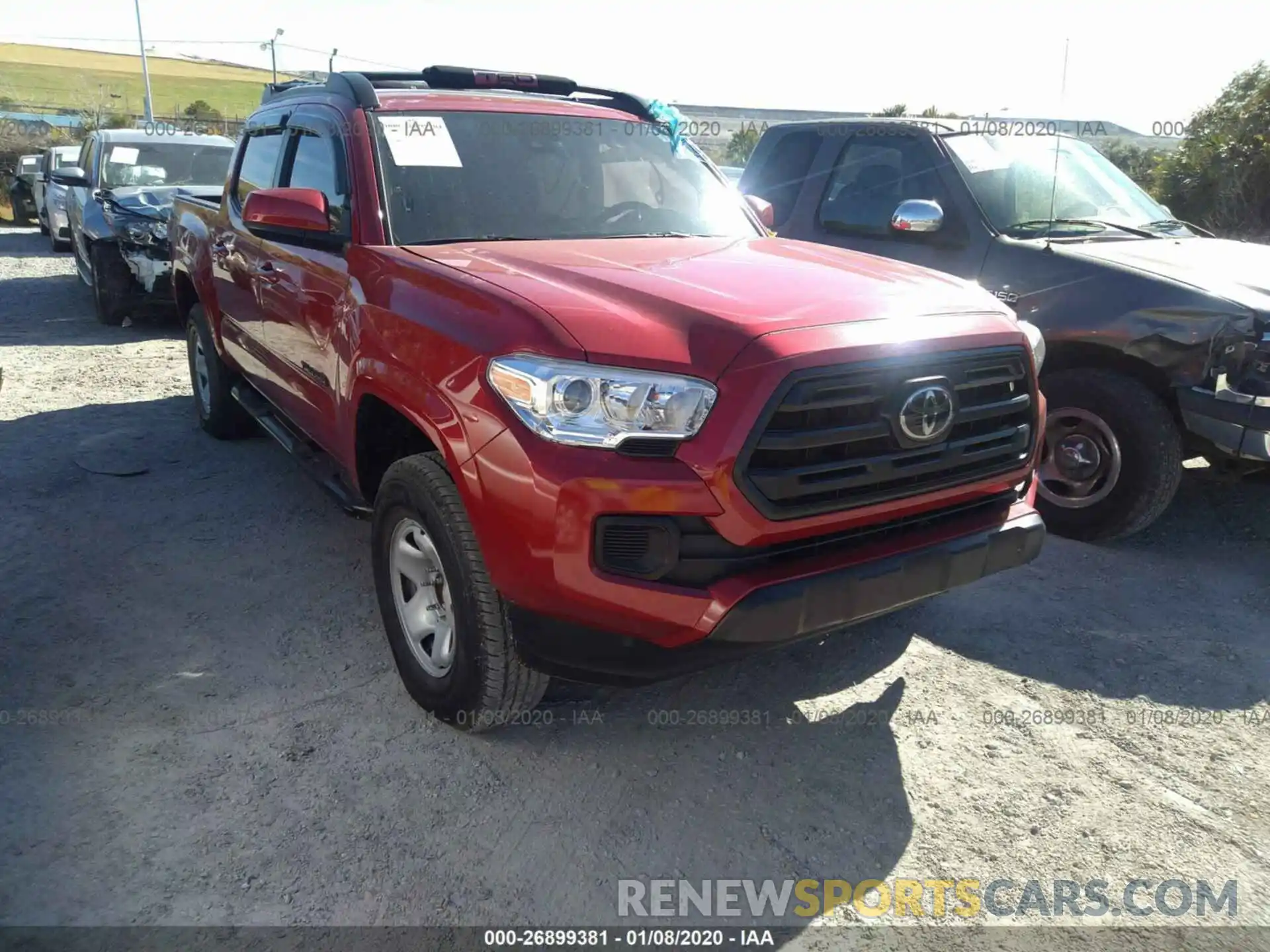 1 Photograph of a damaged car 5TFAX5GN2KX139328 TOYOTA TACOMA 2019