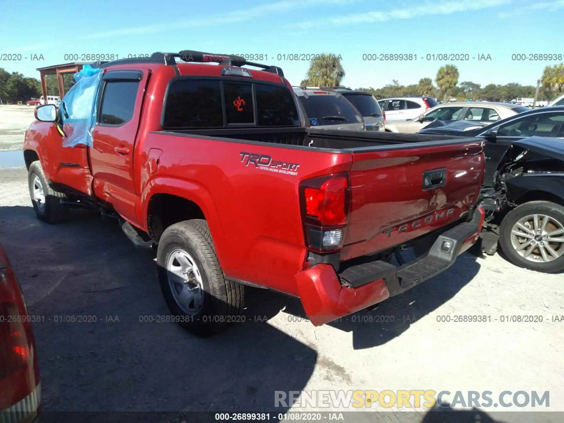 3 Photograph of a damaged car 5TFAX5GN2KX139328 TOYOTA TACOMA 2019