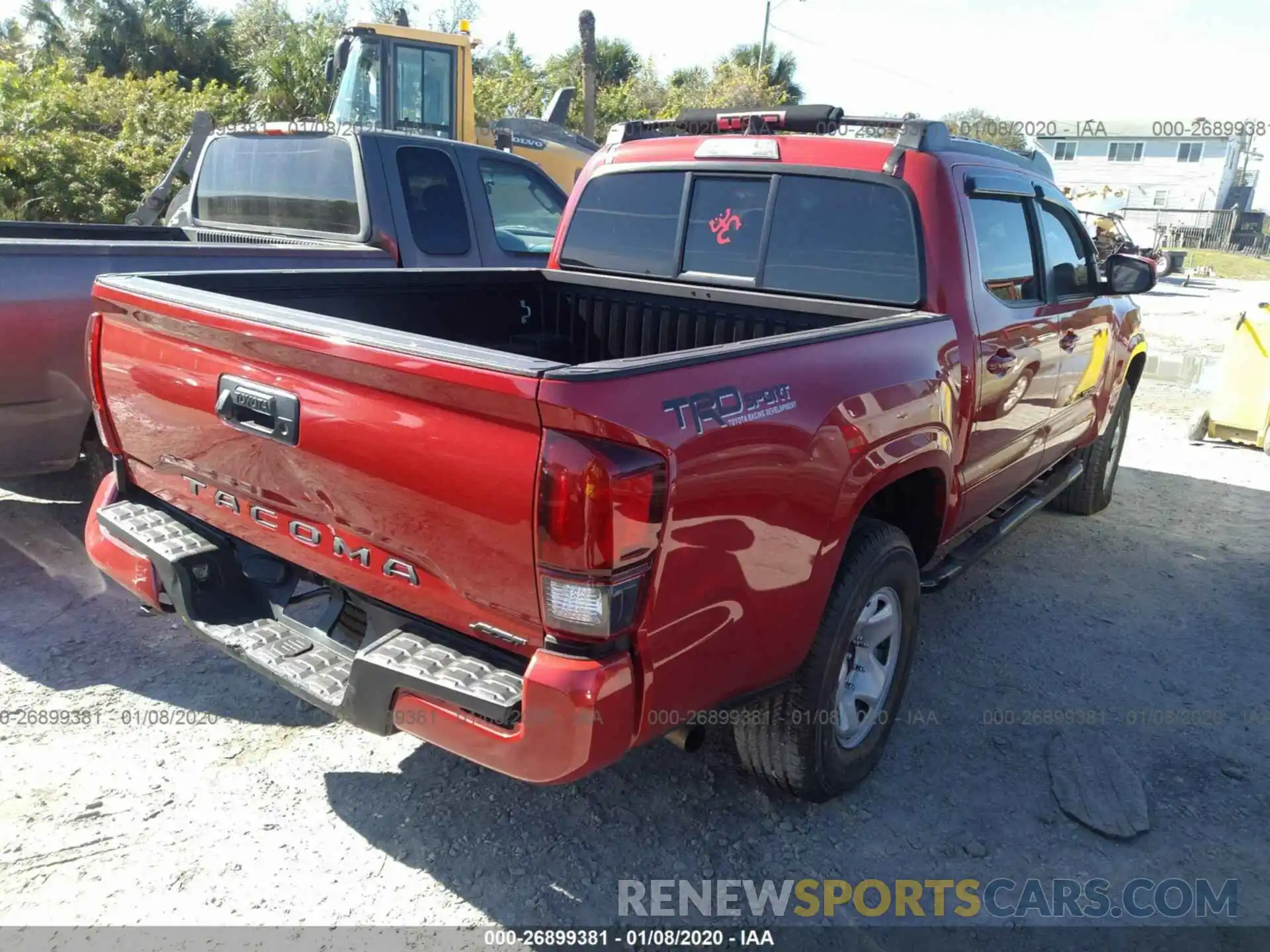 4 Photograph of a damaged car 5TFAX5GN2KX139328 TOYOTA TACOMA 2019