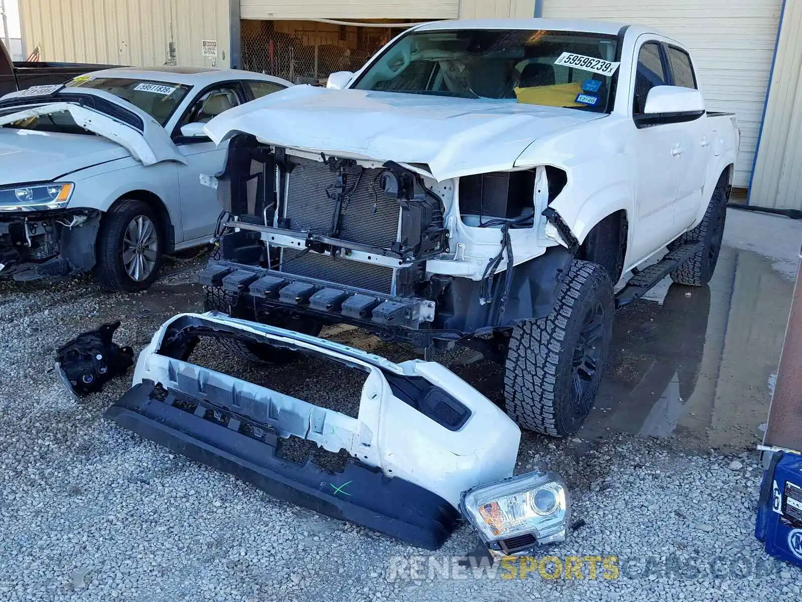 2 Photograph of a damaged car 5TFAX5GN2KX141211 TOYOTA TACOMA 2019