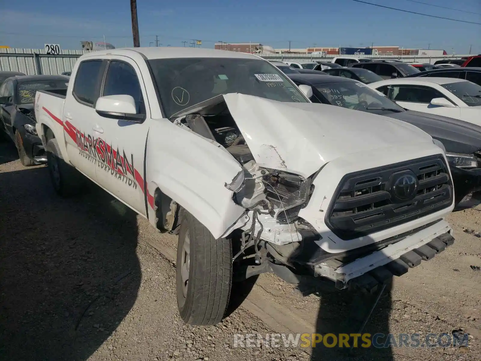 1 Photograph of a damaged car 5TFAX5GN2KX145713 TOYOTA TACOMA 2019