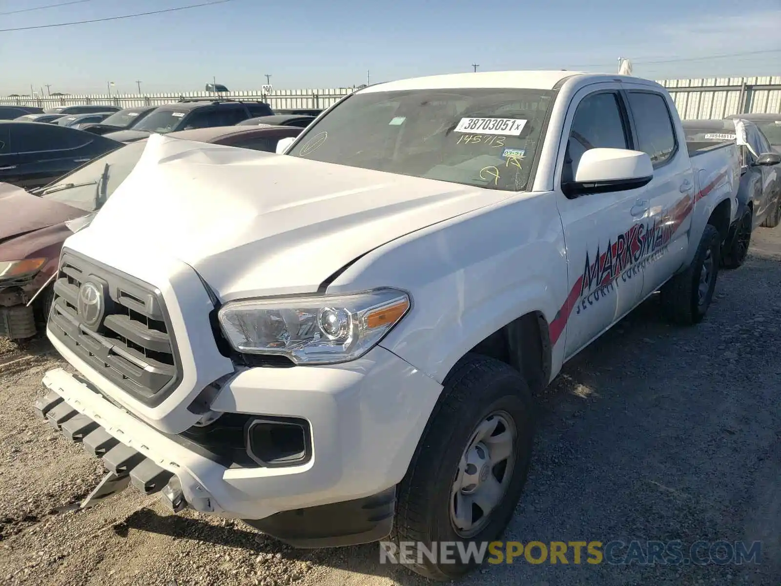 2 Photograph of a damaged car 5TFAX5GN2KX145713 TOYOTA TACOMA 2019