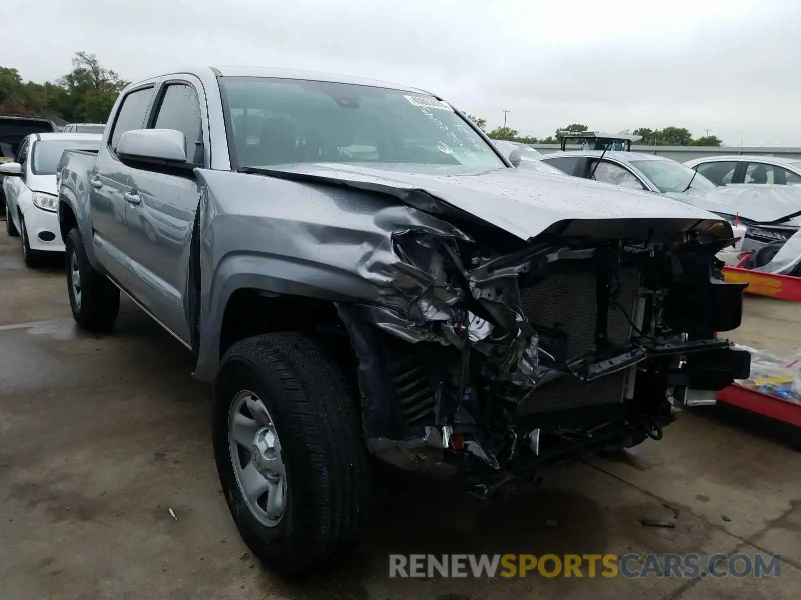 1 Photograph of a damaged car 5TFAX5GN2KX147011 TOYOTA TACOMA 2019